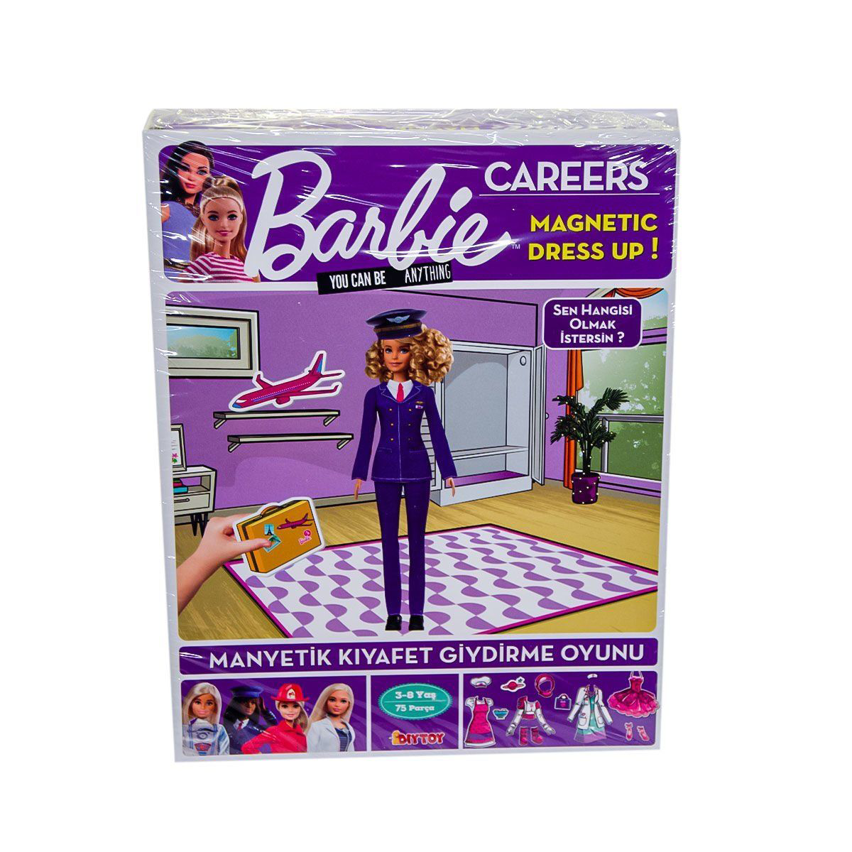1918 DıyToy Barbie Careers Manyetik Kıyafet Giydirme Oyunu / 3-8