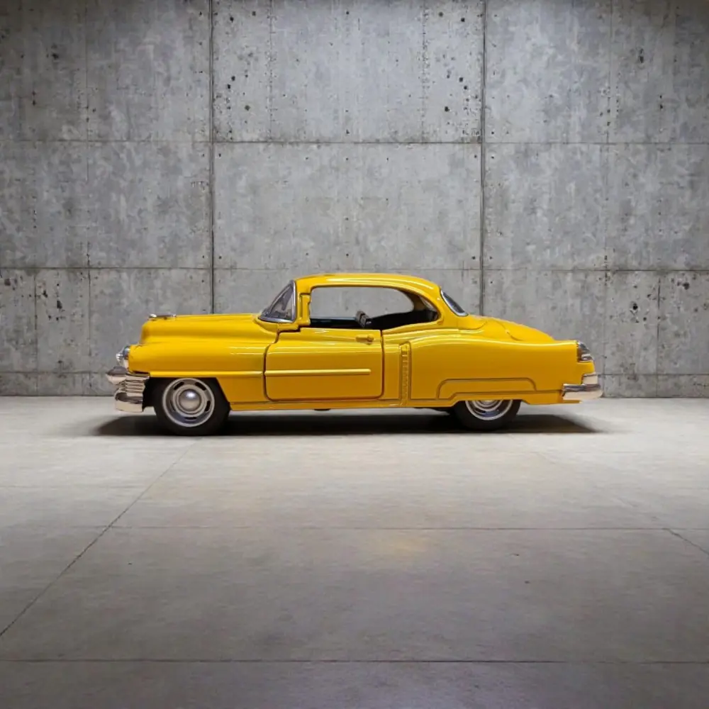 1953 Cadillac Serıes 62 Coupe Diecast Sarı Çek Bırak Model Araba