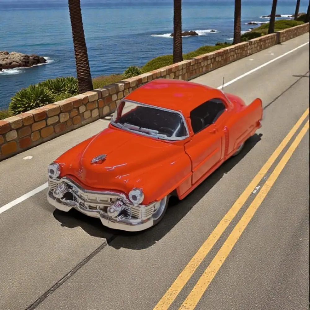 1953 Kırmızı Cadillac Serıes 62 Coupe Diecast Çek Bırak Model Ara