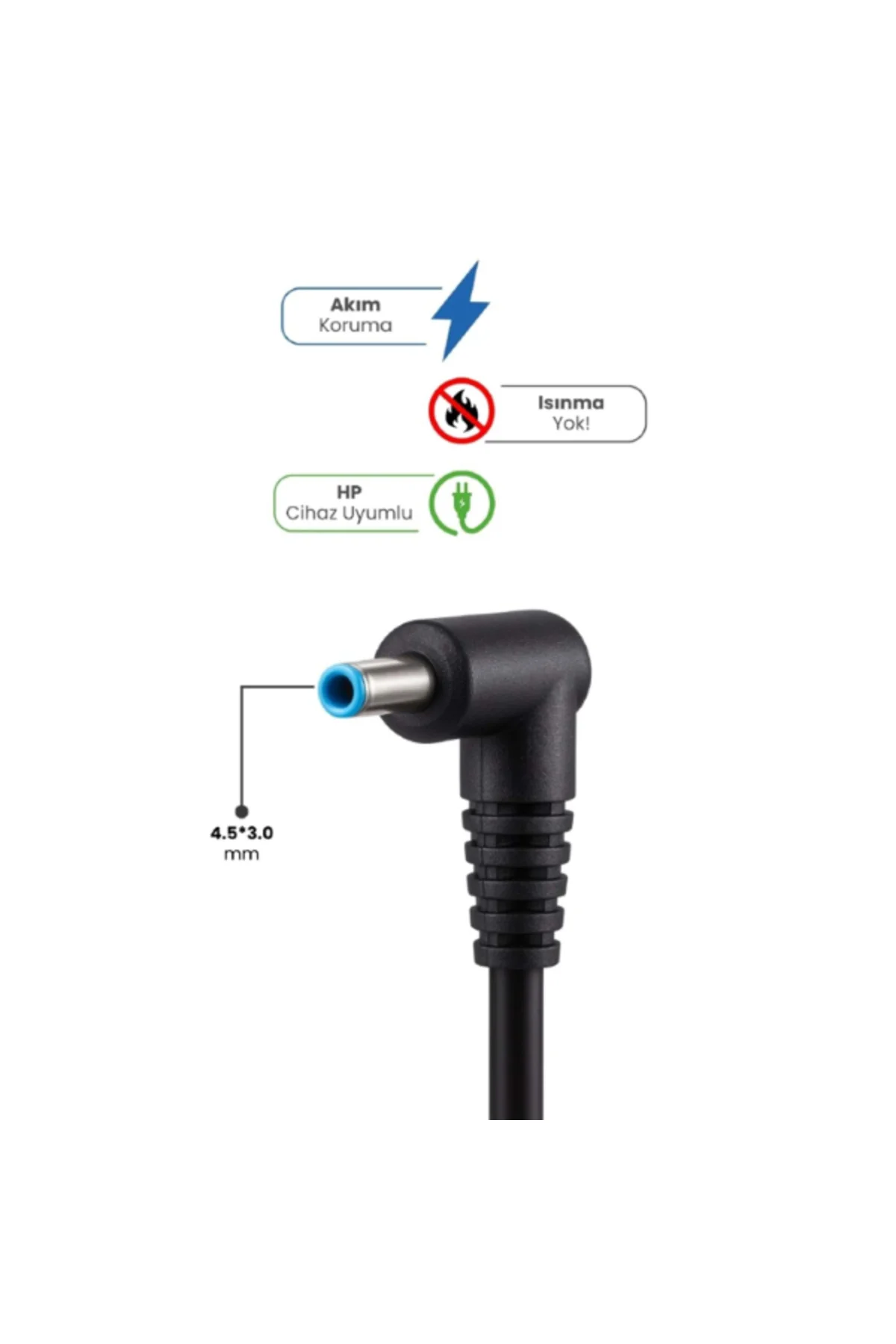 19.5V 4.62A 4.5 * 3.0mm 90W HP İçin Laptop Adaptör
