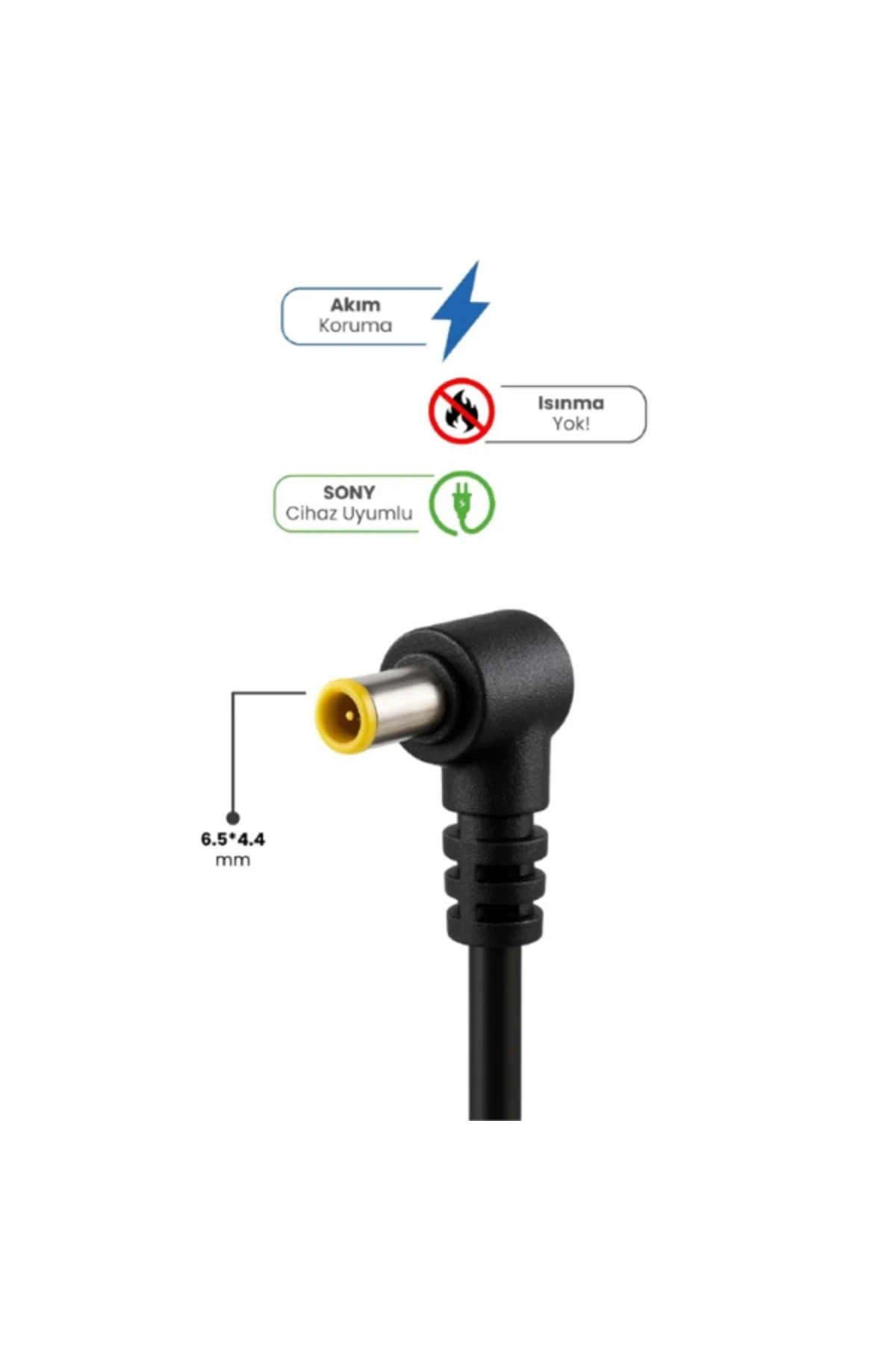19.5V 4.7A 6.5 * 4.4mm 90W SONY İçin Laptop Adaptör