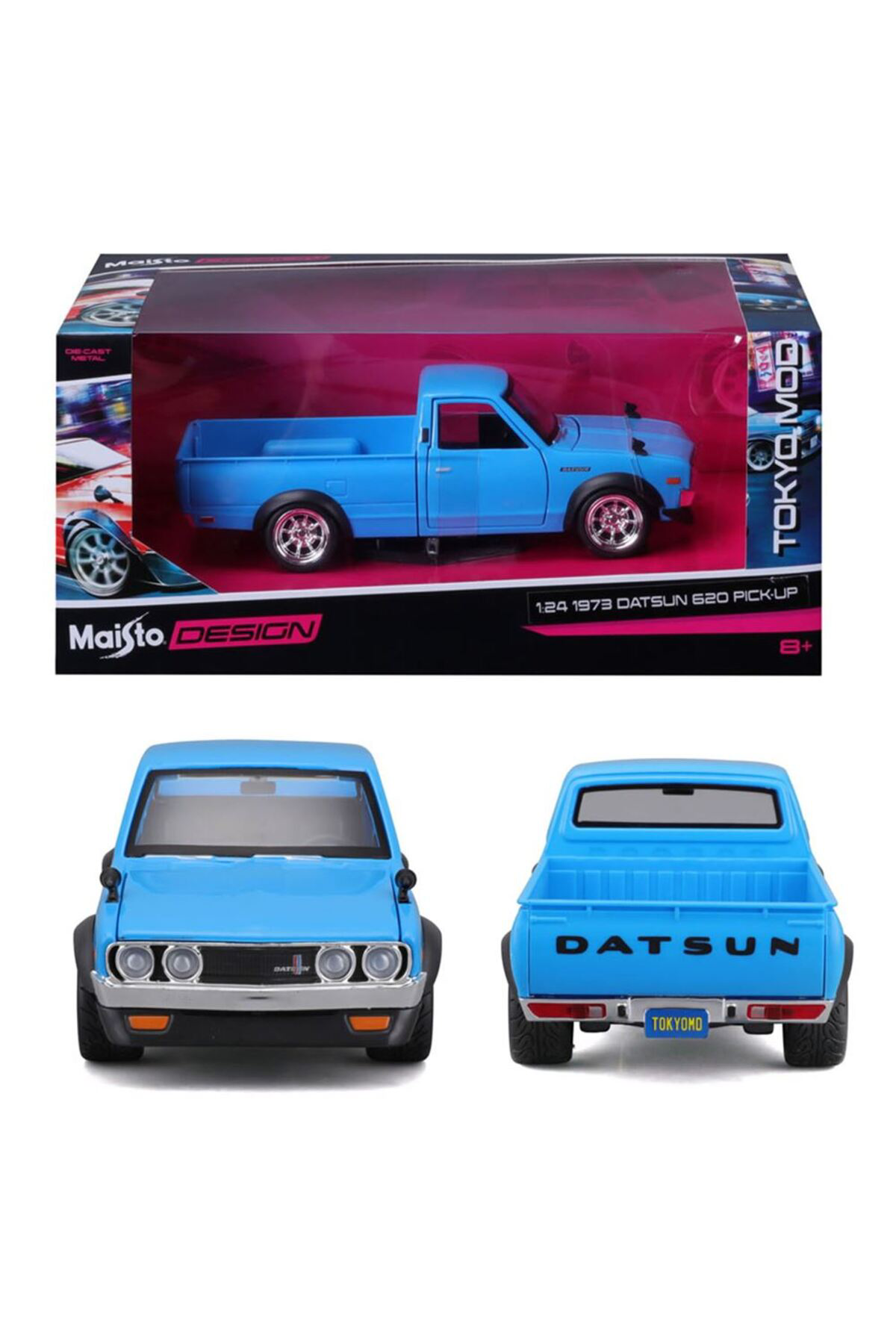 Maisto 1973 Datsun 620 Pickup Mavi 1/24 32528