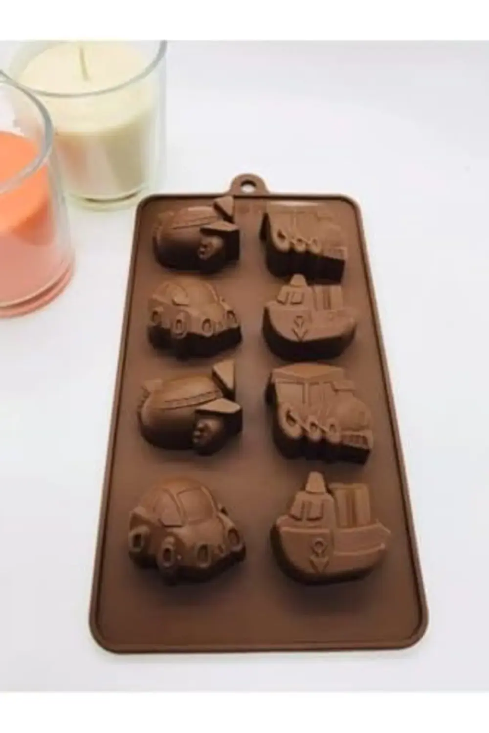 198- Siliko World Silikon Çikolata Kalıbı, Kahverengi 395519