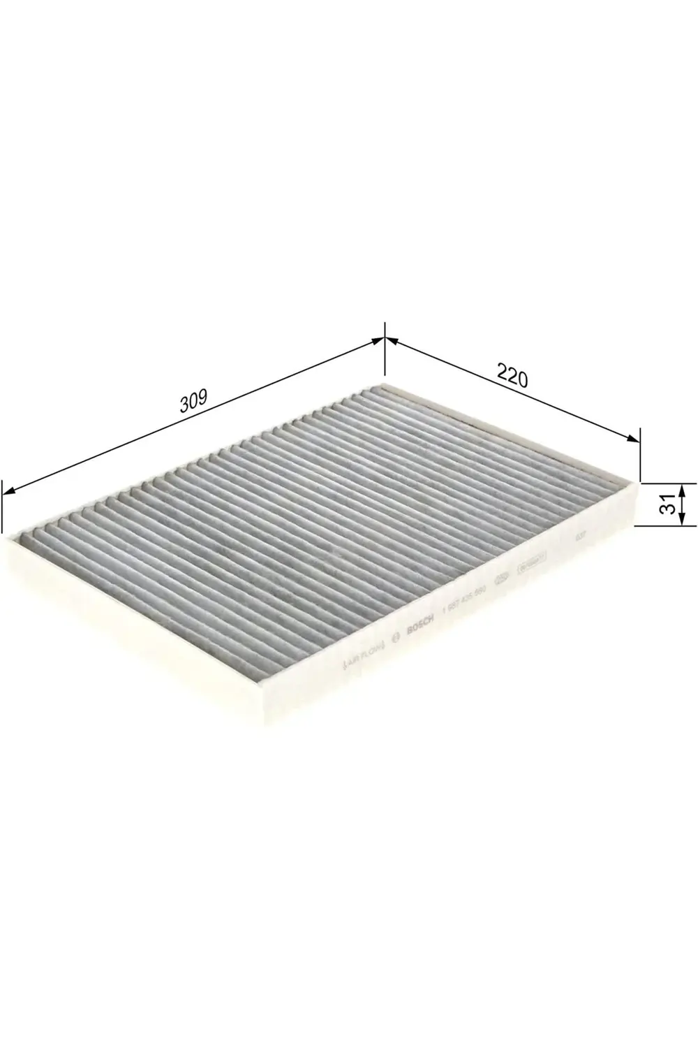 1987435560 Polen Fıltresı Audı A4 A4q Q5 Cayenne Touareg Karbonlu