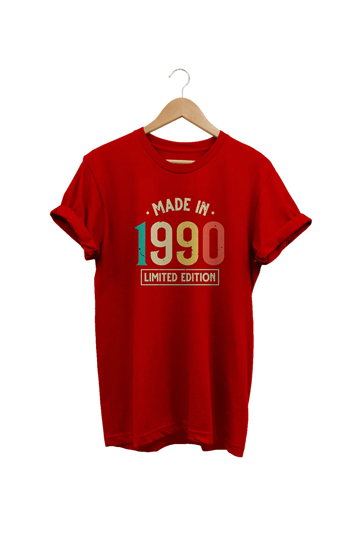1990 Baskılı Siyah %100 Pamuk Oversize, Büyük Beden T-Shirt