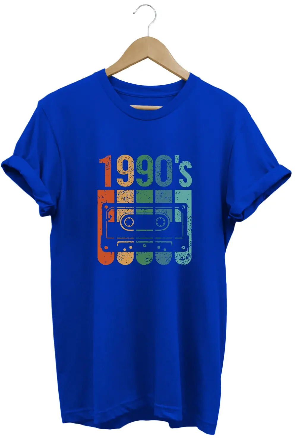 1990's Baskılı %100 Pamuk Oversize T-shirt