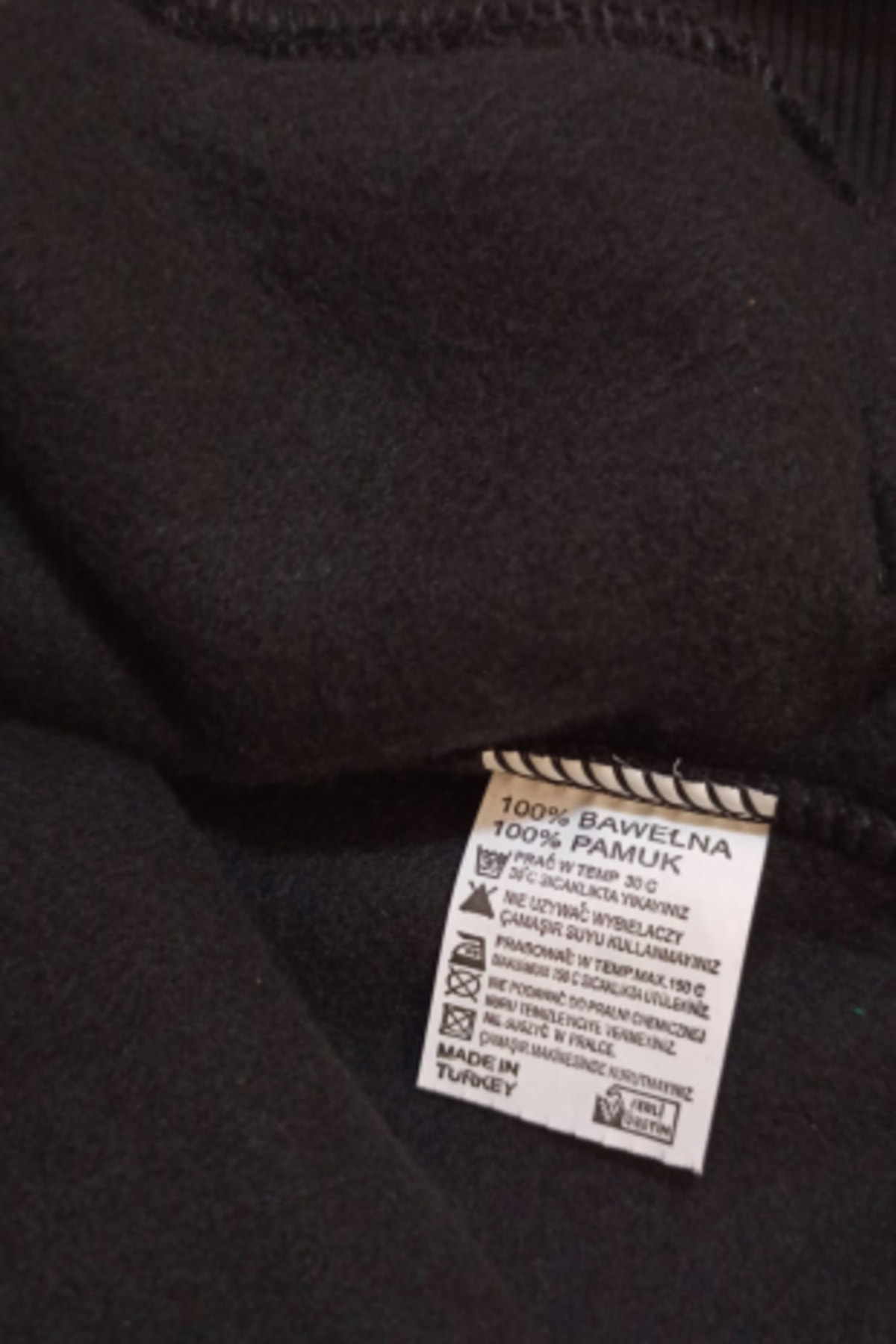 Remonz 1990'S Baskılı 3 İplik Şardonlu Kalın 600 Gr İçi Polar Siyah Unis