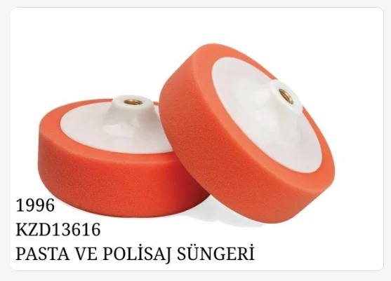 1996   Meşem Pasta Polısaj Süngeri 150Mm M-14 Bağlantı
