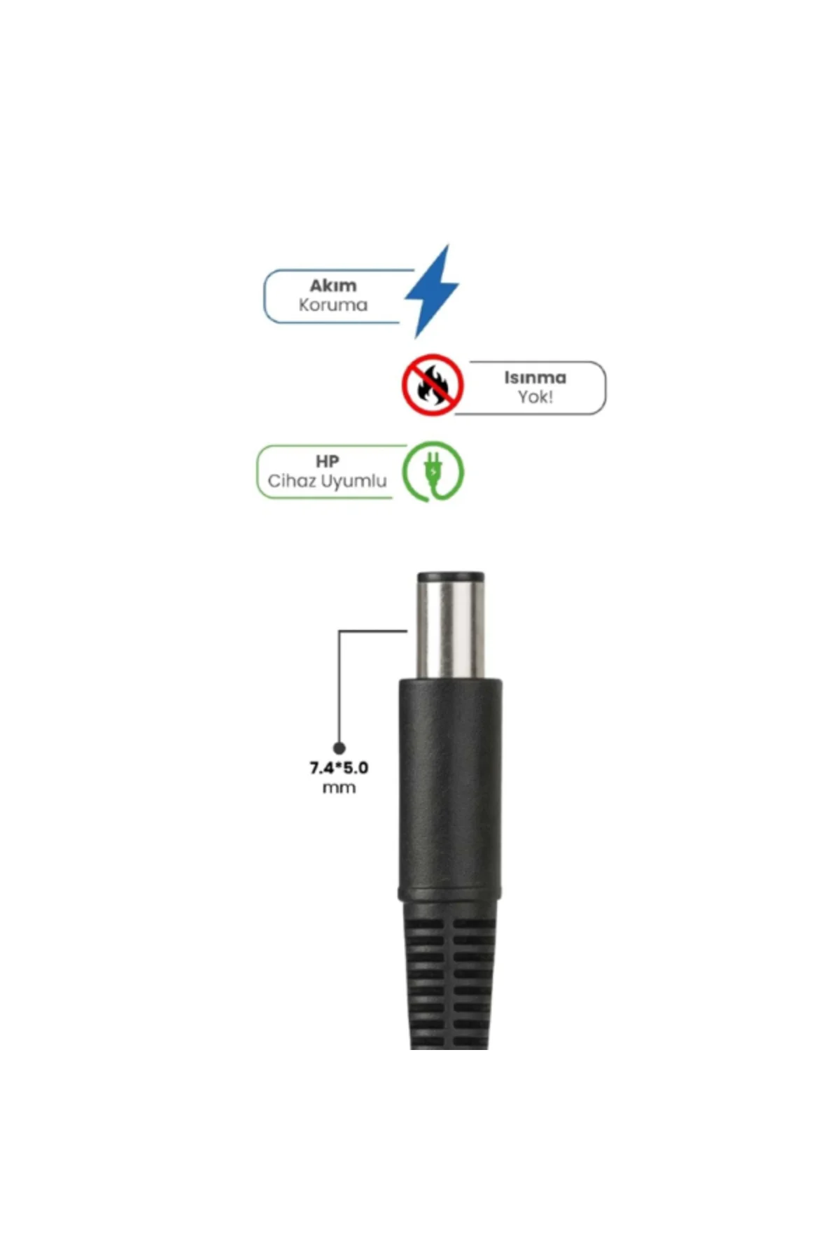 19V 4.74A 7.4 * 5.0mm 90W HP İçin Laptop Adaptör