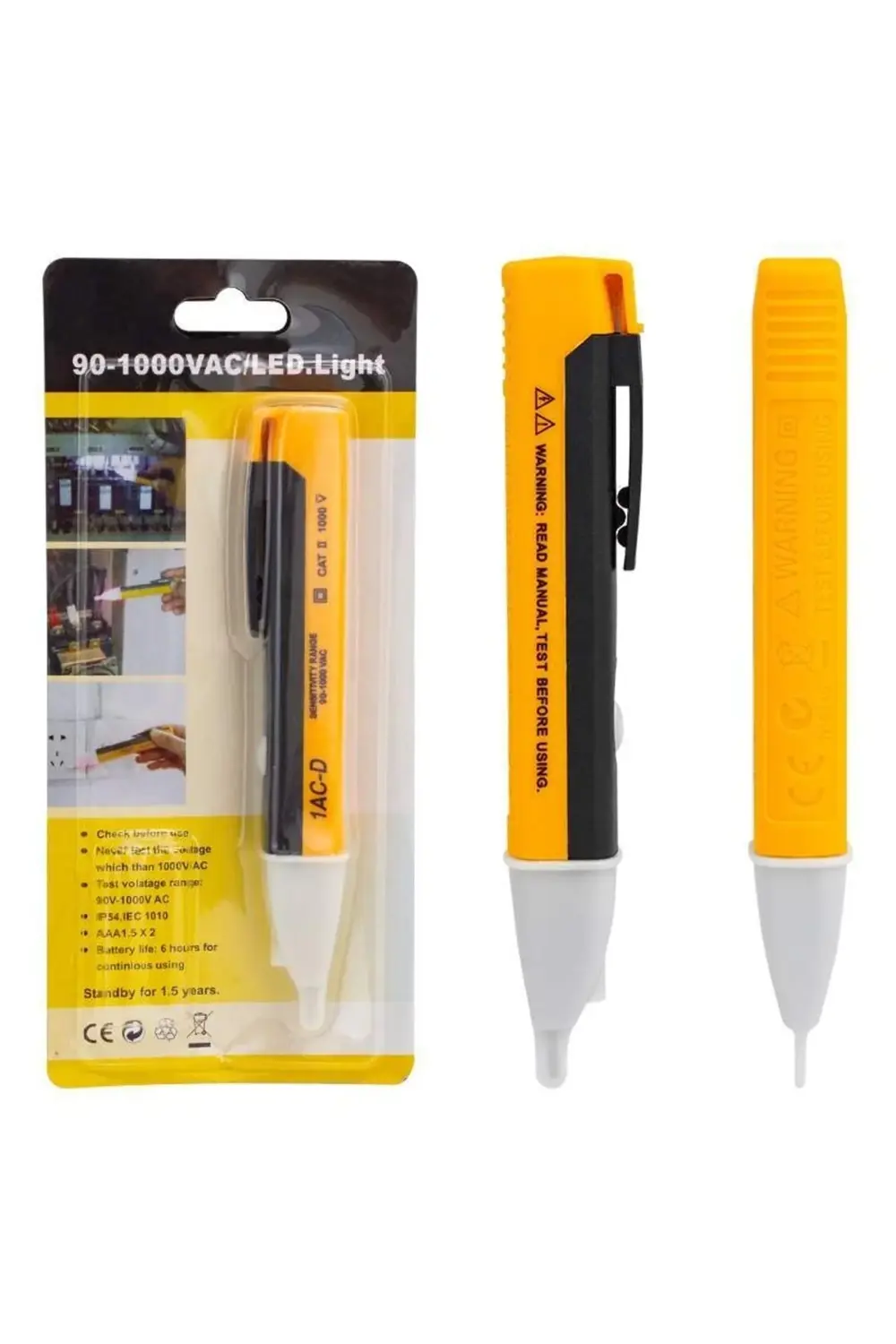 1ac-d 90v-1000v Ac Voltaj Test Aleti Dedektörü