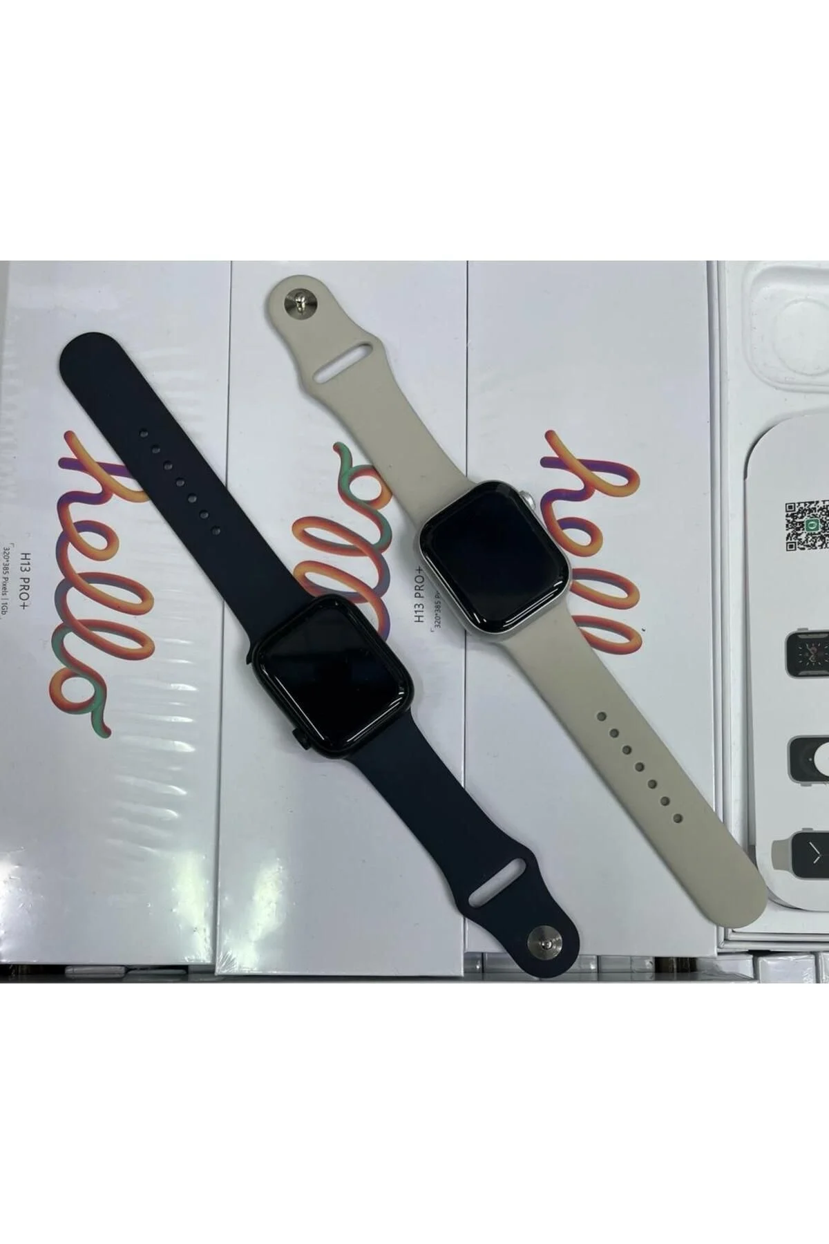 1GB Hafızalı 45mm Siyah Silikon Kordonlu Akıllı Saat, Nabız ve Uyku Takibi Özellikli