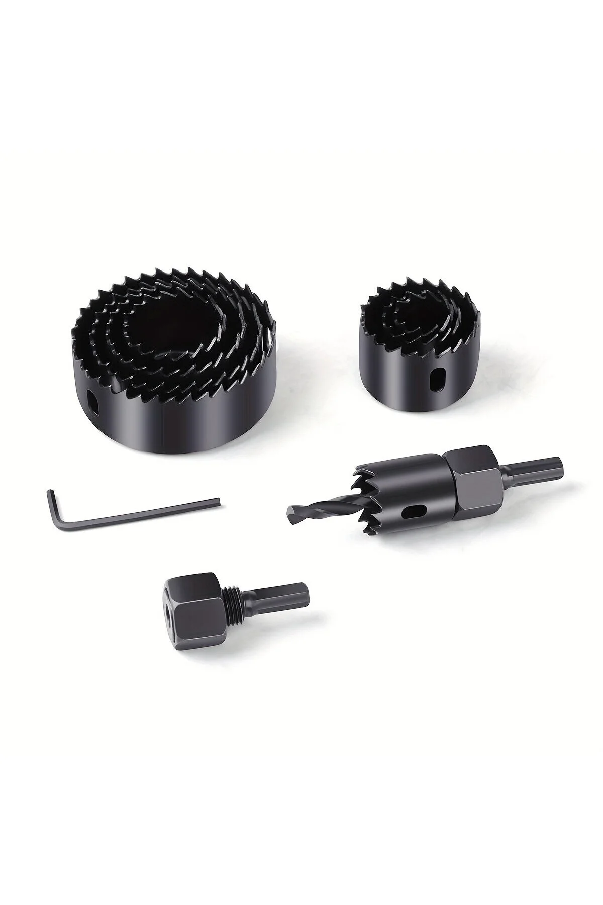 1İn1 Buat Açma Panç Seti Metal - Ahşap - Pvc - Alçıpan - Pls. 19-22-29-32-38-44-51-64Mm - Görsel 2