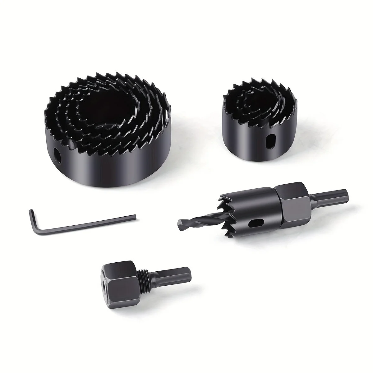 1İN1 Buat Açma Panç Seti Metal - Ahşap - Pvc - Alçıpan - Pls. 19-22-29-32-38-44-51-64MM