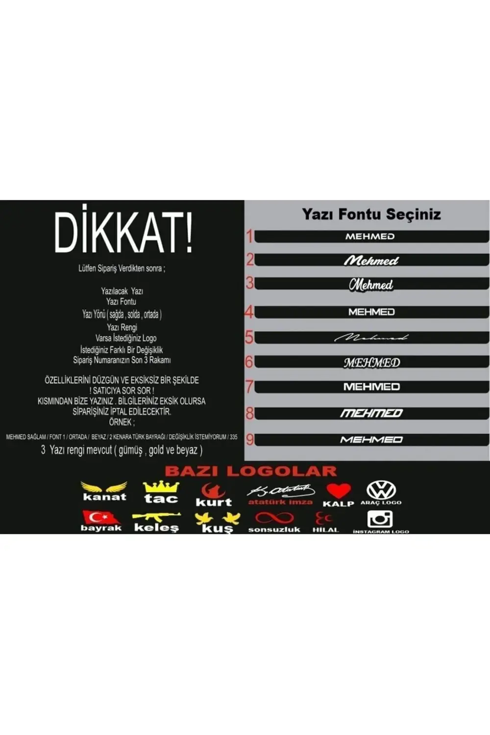 1.Kalite 1 Kare 1 Uzun Takmatik Pleksi Plakalık