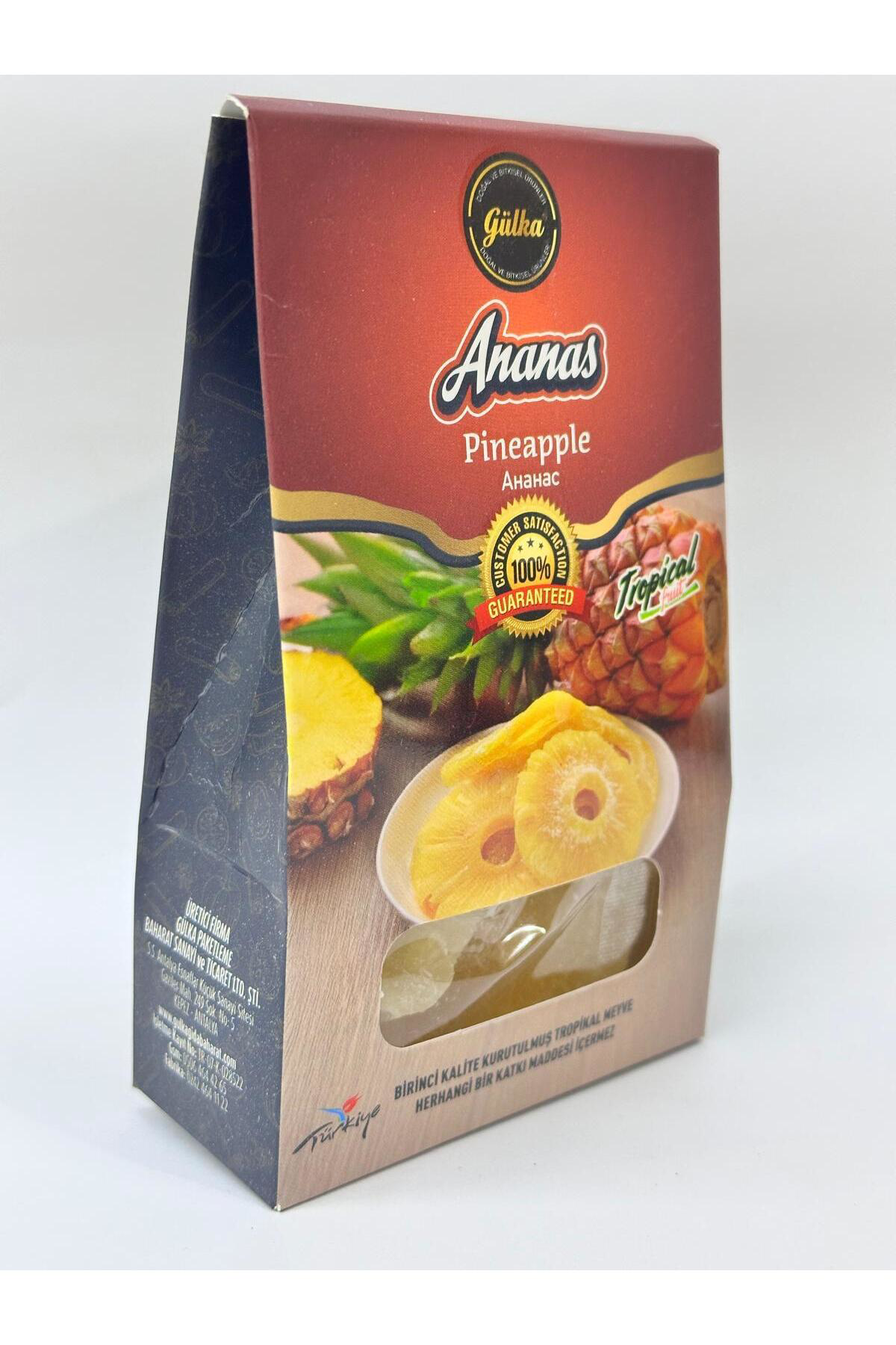 1.Kalite Ananas Kurusu 100 Gr