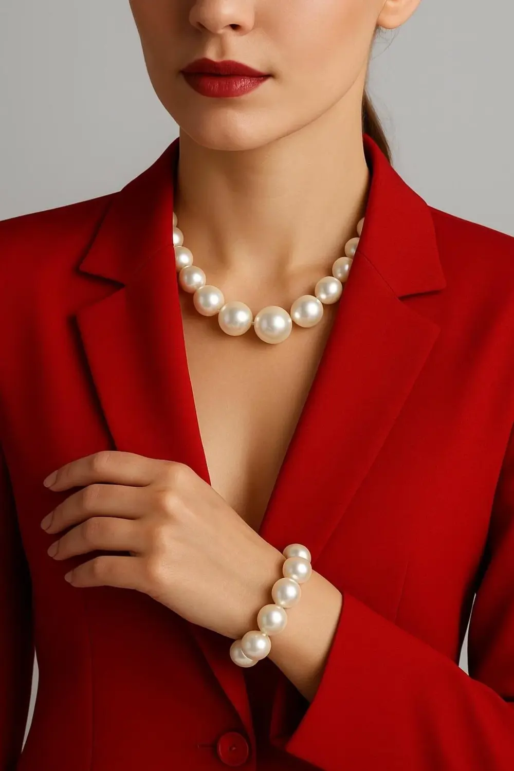 1.kalite lüx büyük incili kadın bileklik