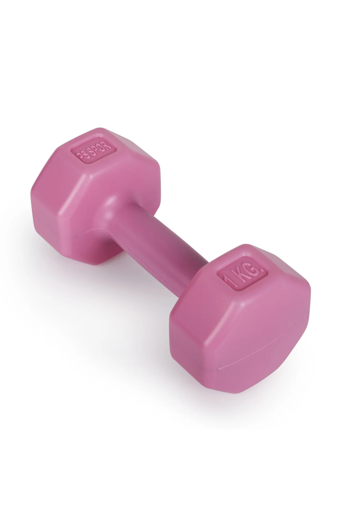 1KG Pembe Renk Dambıl Set ve Yeni Nesil Dambıl Şekilli Pembe Suluk(500ML)