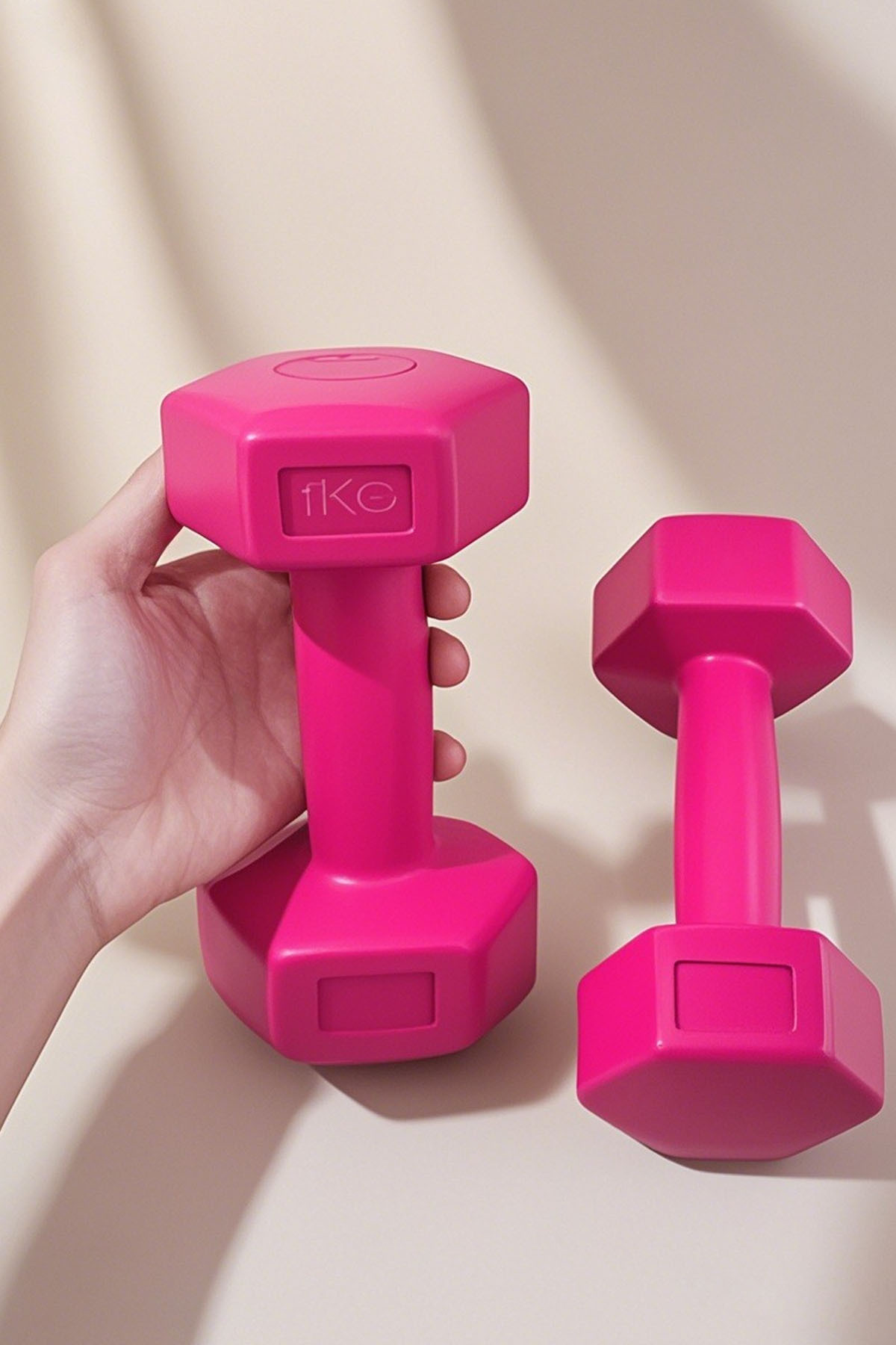 Jet 1Kg X 2 Adet Dambıl Ağırlık Seti Köşeli Plastik Dumbell Set