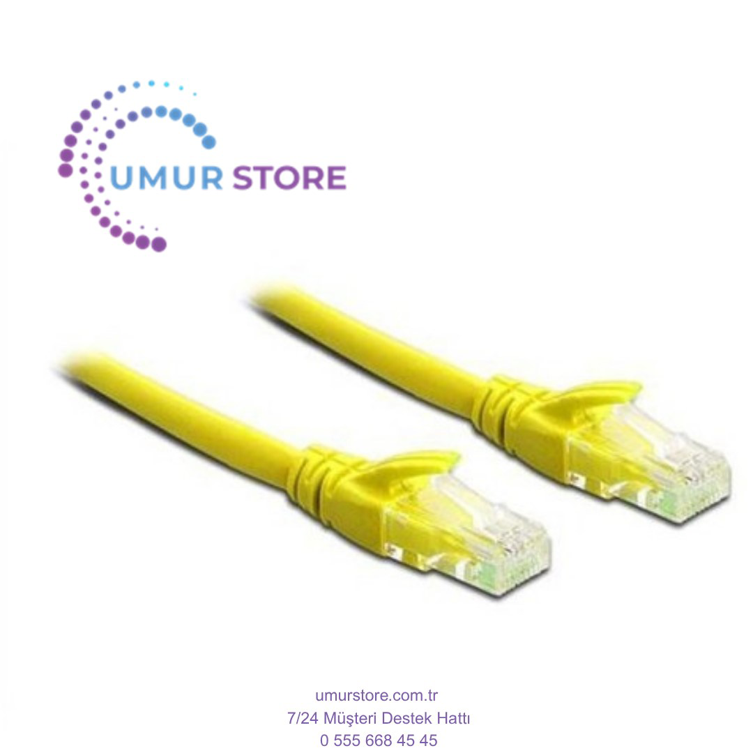 Herz 1M Sarı Cat6/Utp Patch Kablo