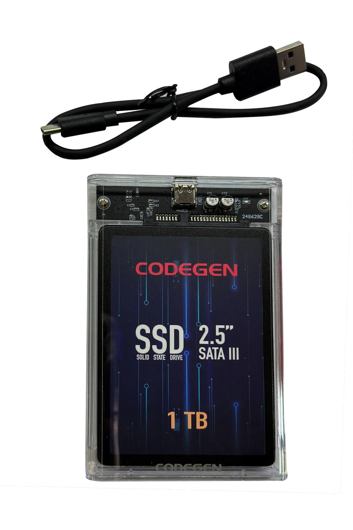 1TBSSDEXT2 CODEGEN 2.5" 1TB USB 3.0 Siyah Taşınabilir SSD Harddis