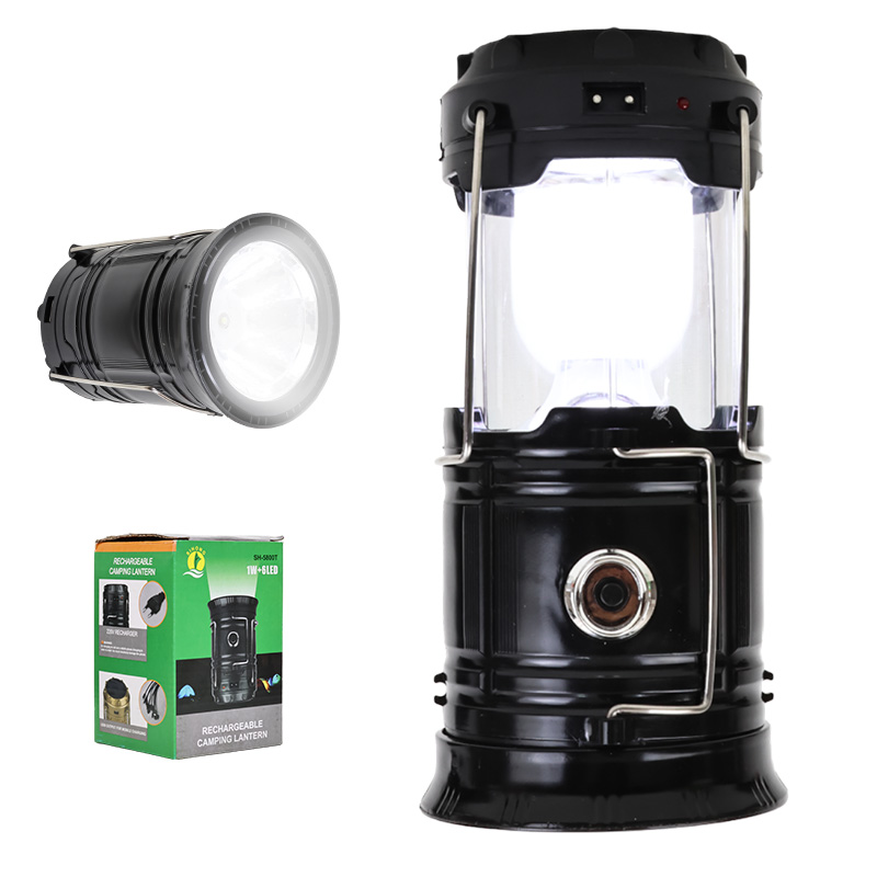 1W+6LED SOLAR+ŞARJLI KAMP LAMBASI (4741)