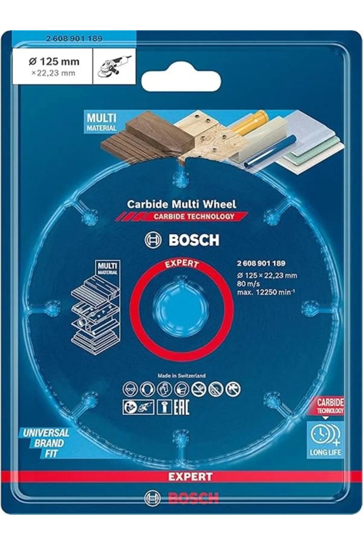 1x EXPERT Carbide Multi Wheel Kesici Diskler (Sert ahşap, Çivili 