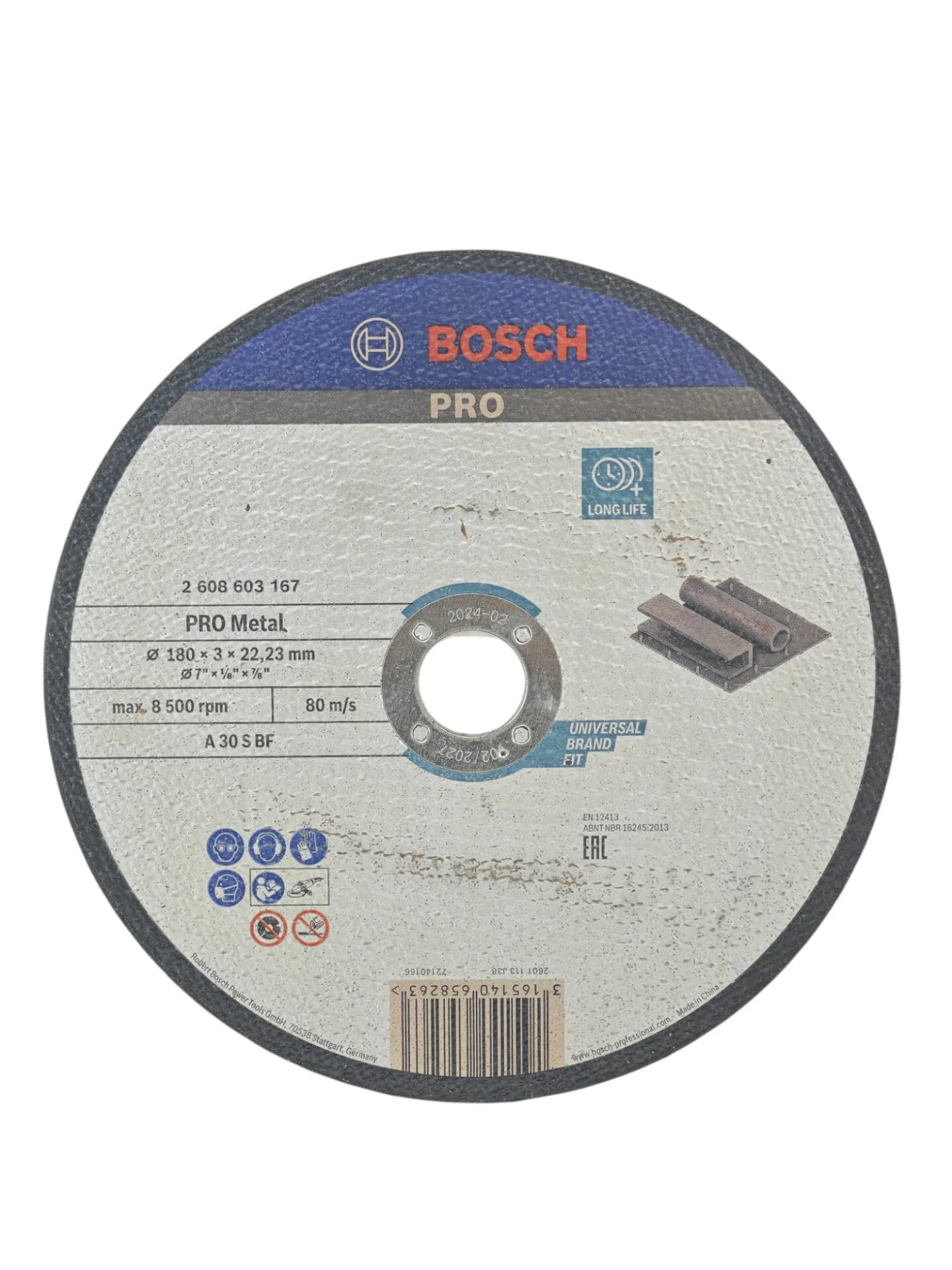 2 608 603 167   Bosch Pro Metal Kesici 3*180mm