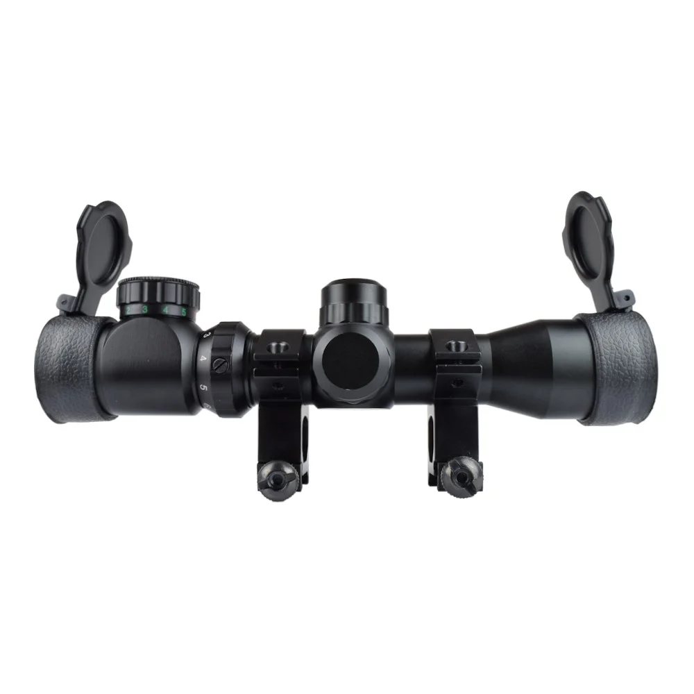 2-6x28 Zoomlu  Tüfeği Dürbünü Hedef Çizgili Çift Işıklı