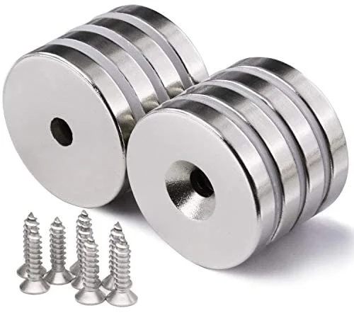 2 Adet 25x10/5x5,5 mm Neodyum Mıknatıs Havşa Delikli Magnet Vida Atılabilir N35 Nikel Paslanmaz Fiyatı, Yorumları ve Özellikleri