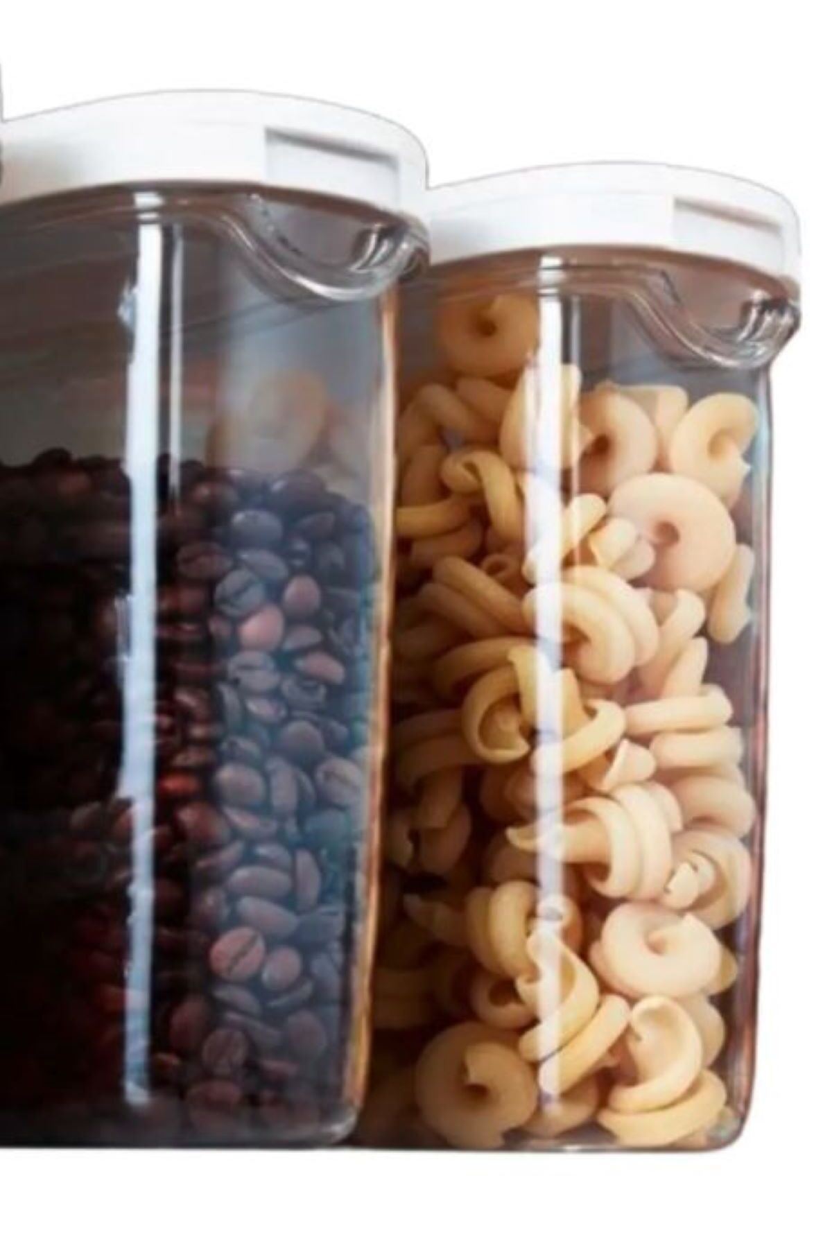 İkea 2 Adet 365 Kavanoz Erzak Saklama Kabi Beyaz 8X18 Cm 1,3 L