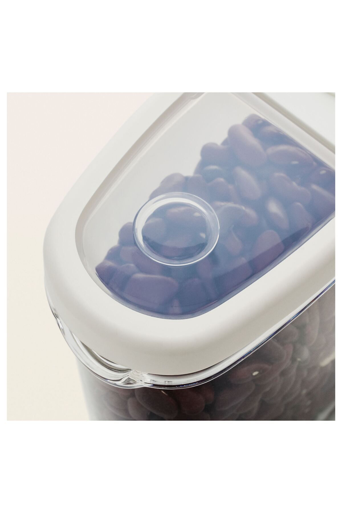 İkea 2 Adet 365 Kavanoz Erzak Saklama Kabi Beyaz 8X18 Cm 1,3 L