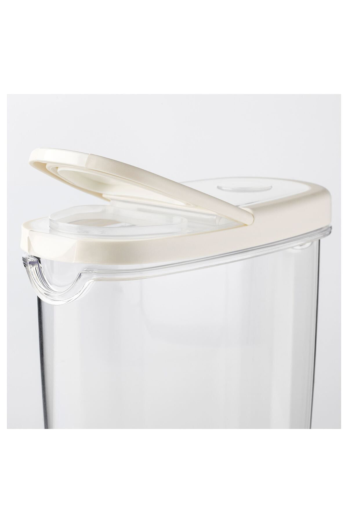 İkea 2 Adet 365 Kavanoz Erzak Saklama Kabi Beyaz 8X18 Cm 1,3 L