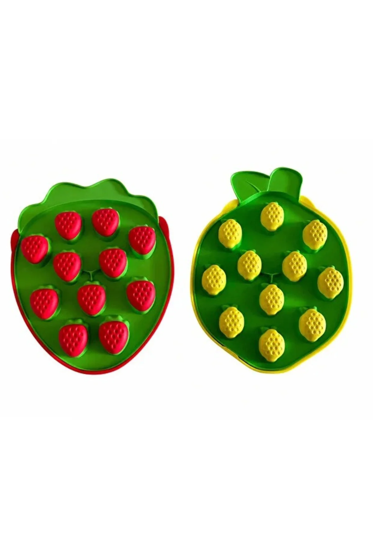 2 Adet 3D Çilek&Limon Şeklinde Silikon Buz Kalıbı Yapışmaz Esnek Pratik Buzluk 2 Adet 3D Çilek&Limon Şeklinde Silikon Buz Kalıbı Yapışmaz Esnek Pratik Buzluk