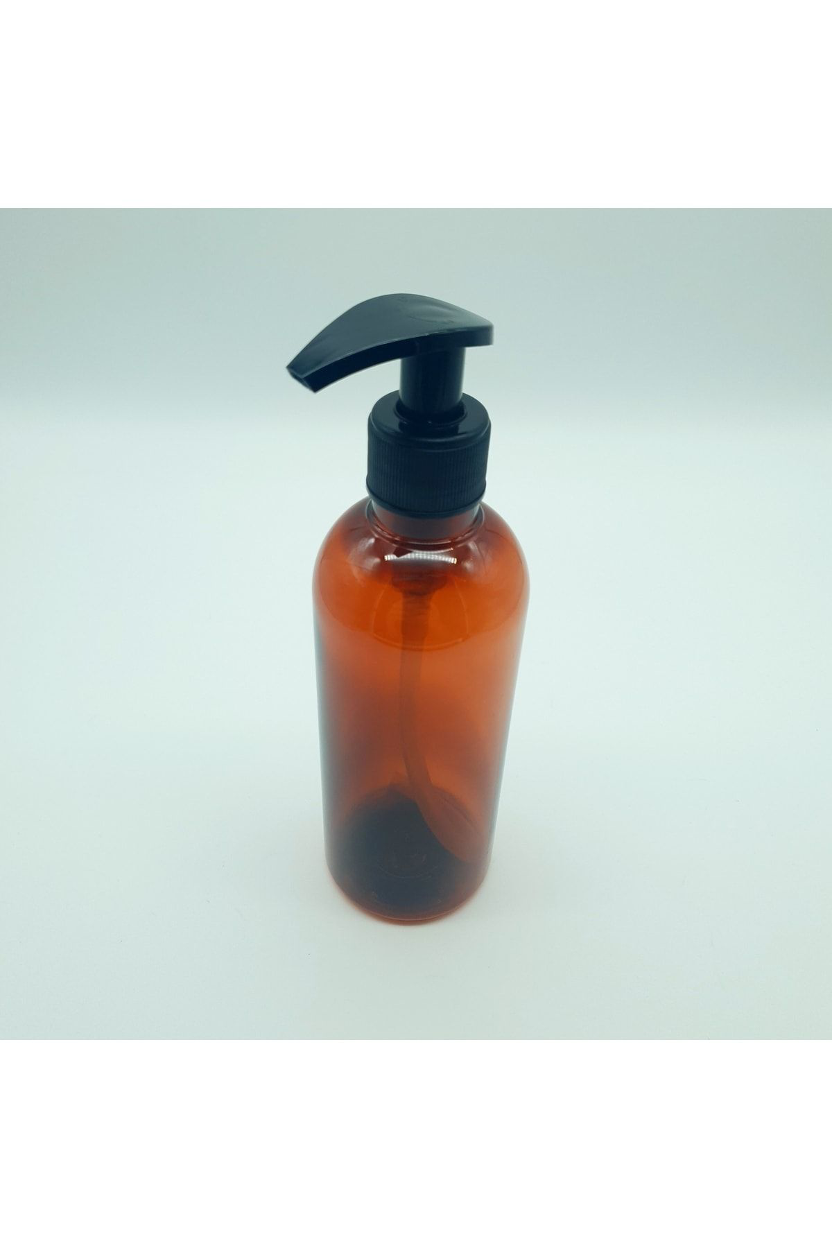 2 Adet 400 Cc Amber Pet Sabun-şampuan Şişesi