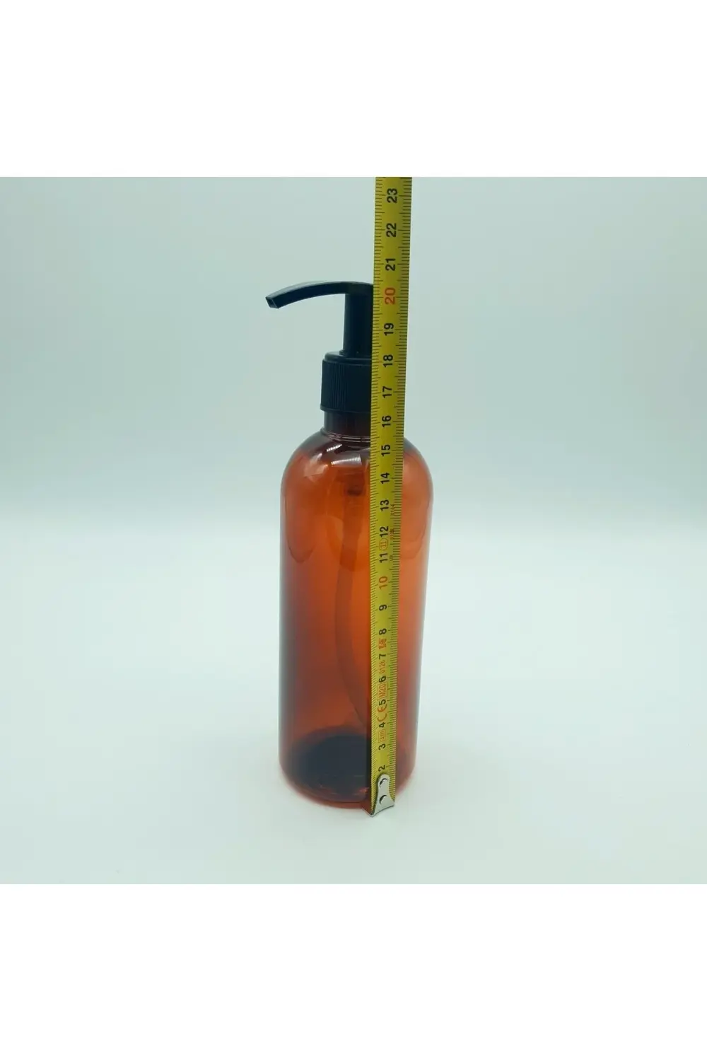 2 Adet 400 Cc Amber Pet Sabun-şampuan Şişesi