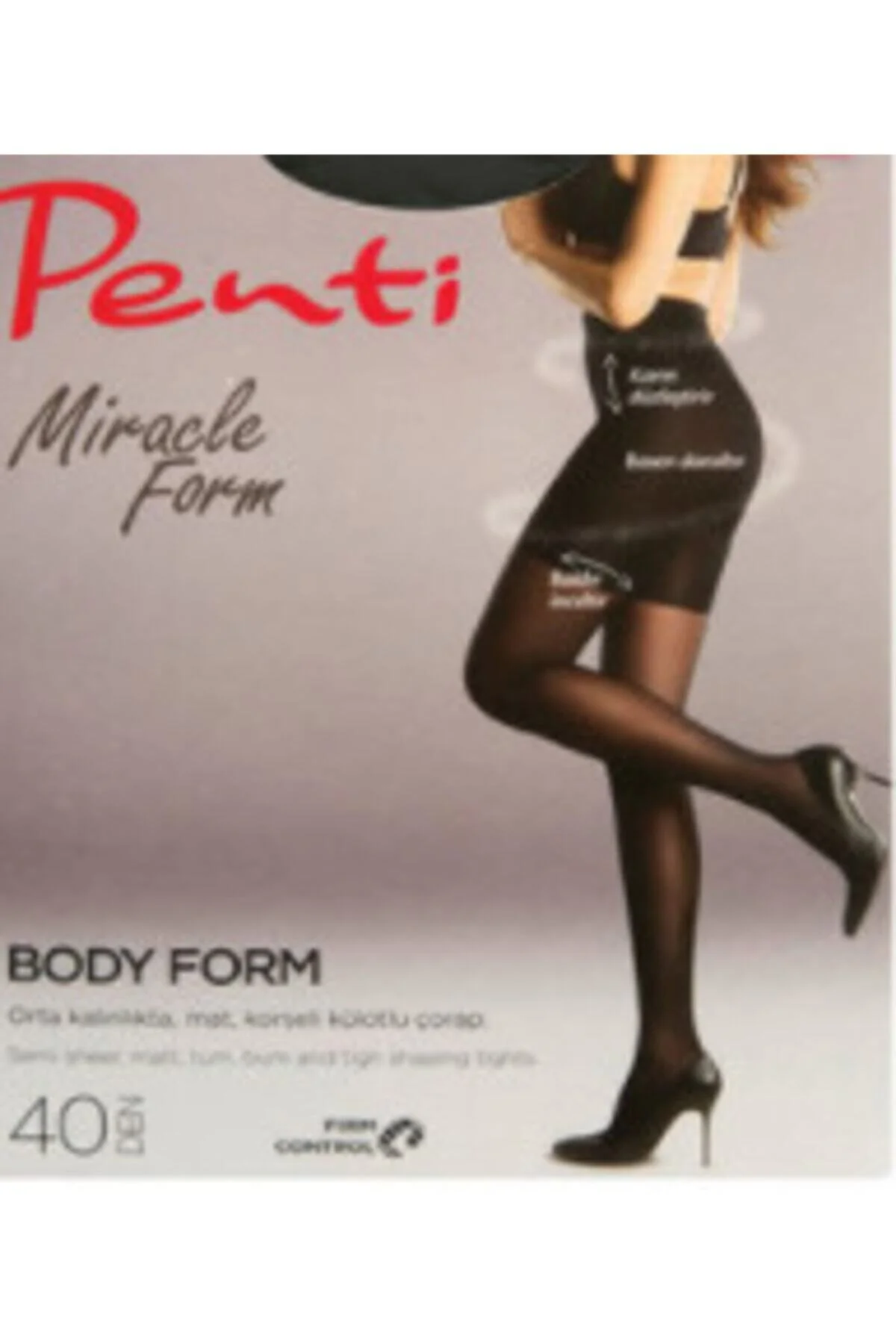 2 Adet 40'den Body Form Korseli Külotlu Çorap