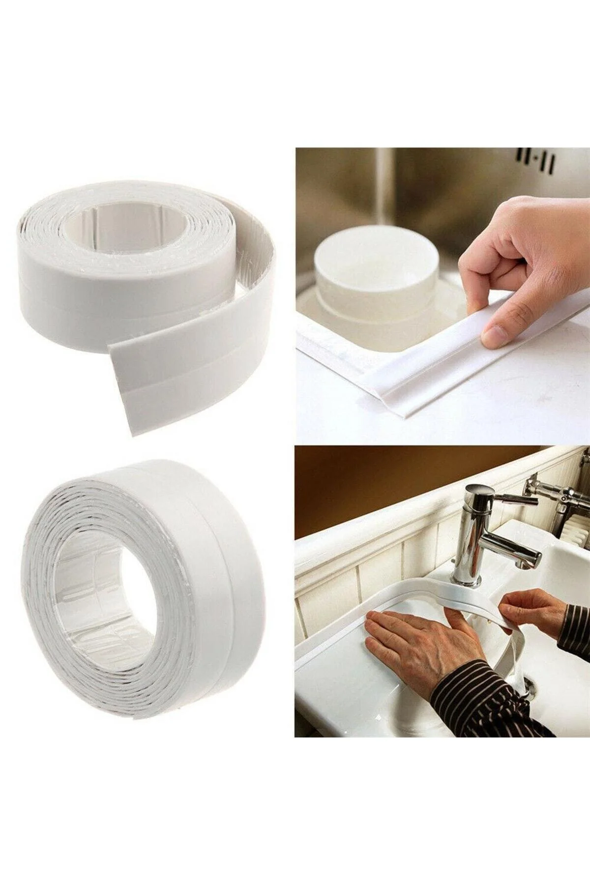 2 Adet 6.4 Metre Su Sızdırmaz Bant Mutfak Banyo Duvar Bandı