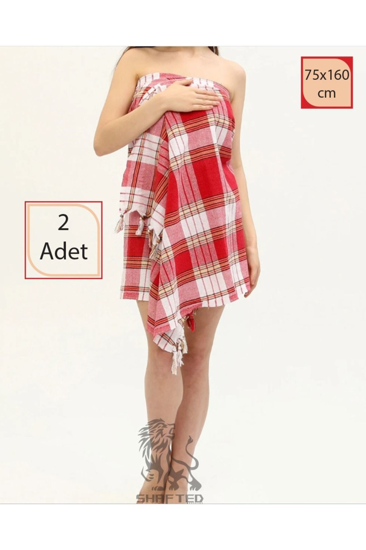 Shafted 2 Adet 75X160cm Peştemal. Klasik Peştemal. Hamam Peştemali. Plaj 