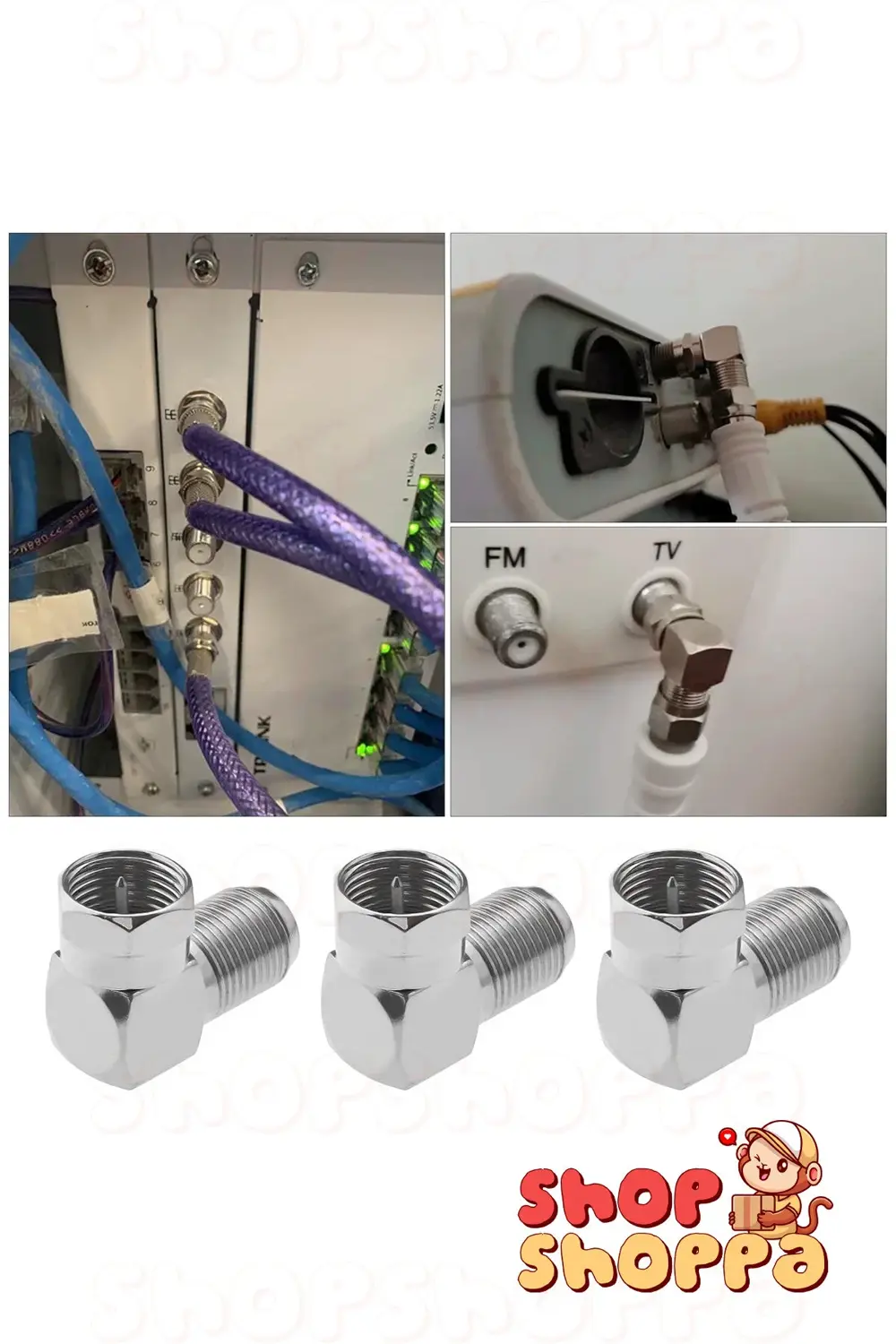 2 ADET 90 Derece F L Konnektör, Uydu Kablosu Ucu, Hızlı F konnekt