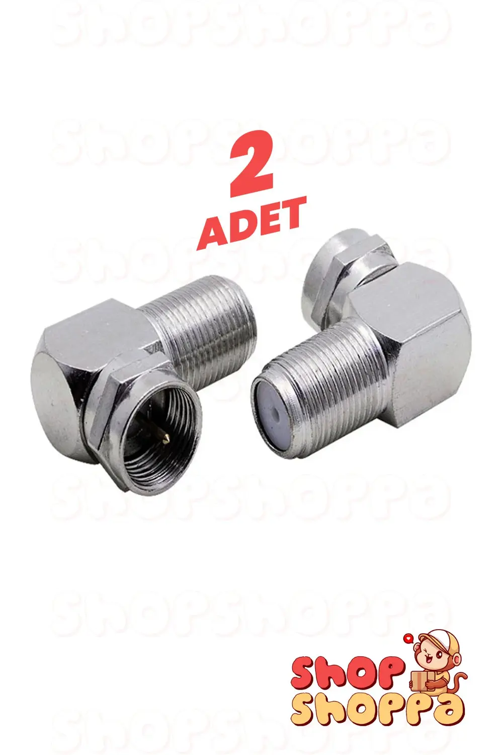 2 ADET 90 Derece F L Konnektör, Uydu Kablosu Ucu, Hızlı F konnekt