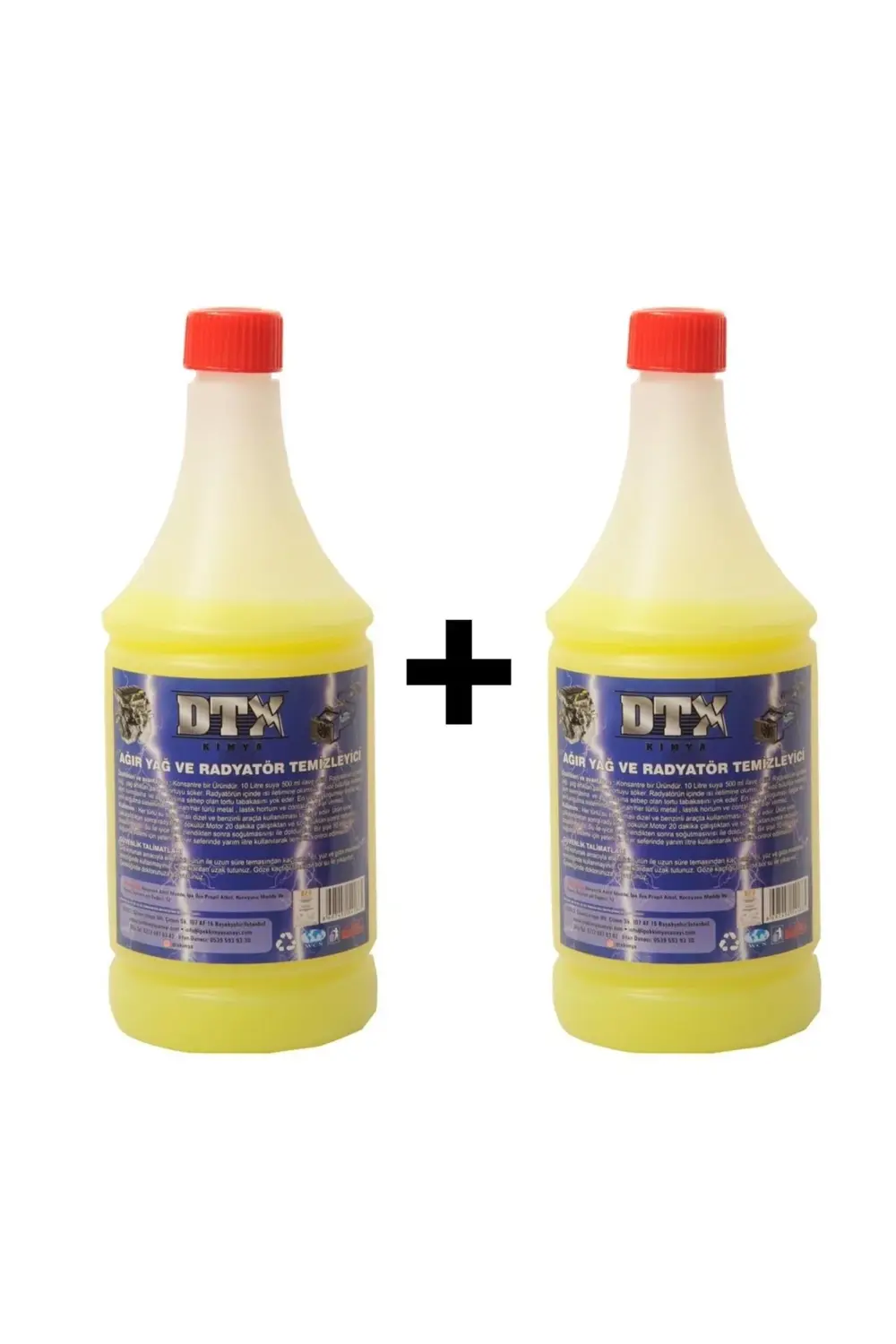2 Adet Ağır Yağ Ve Radyatör Temizleme Ilacı Sarı 500 Ml