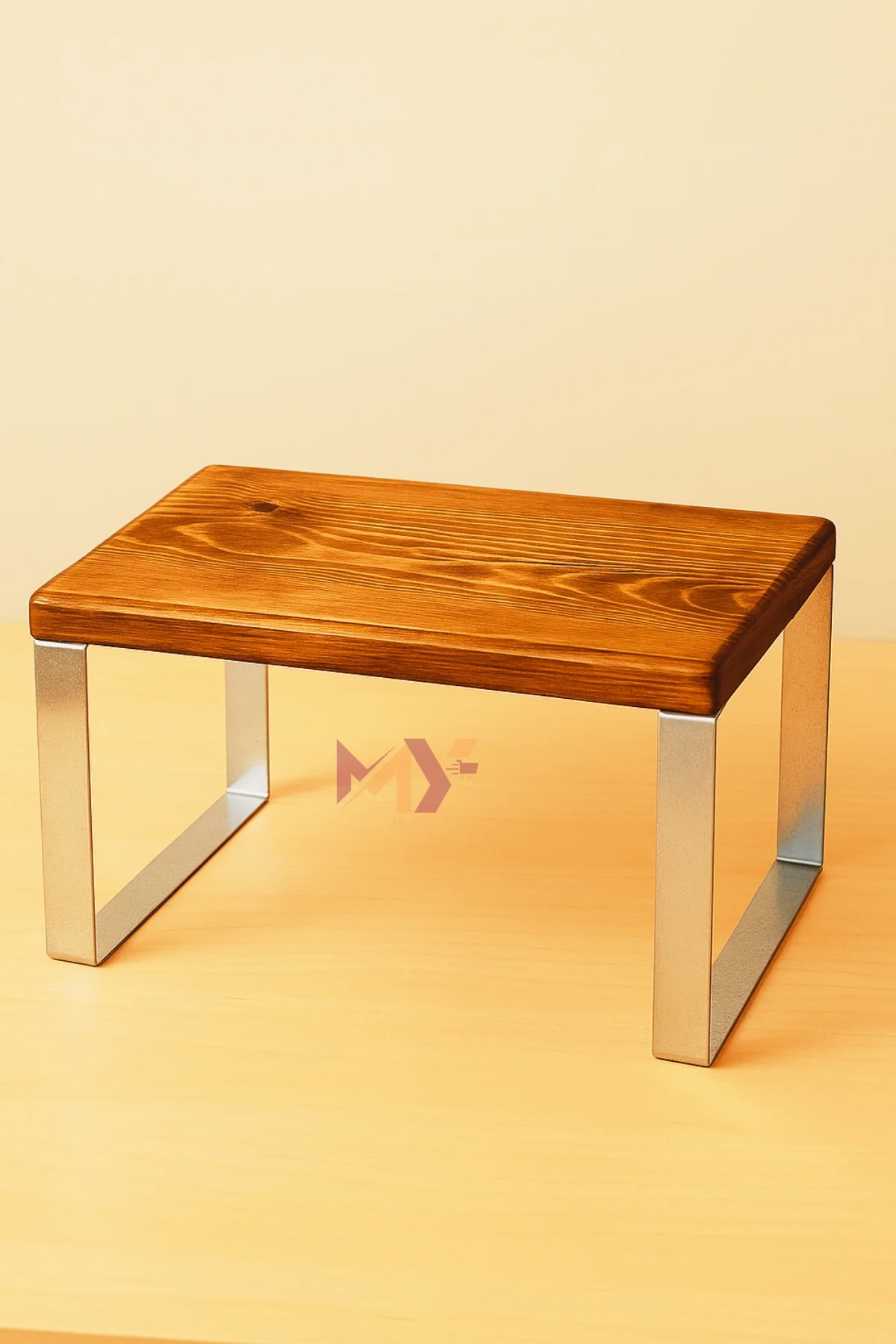 2 Adet Ahşap Dolap Içi Düzenleyici Raf, Metal Ayaklı Bardak Rafı,