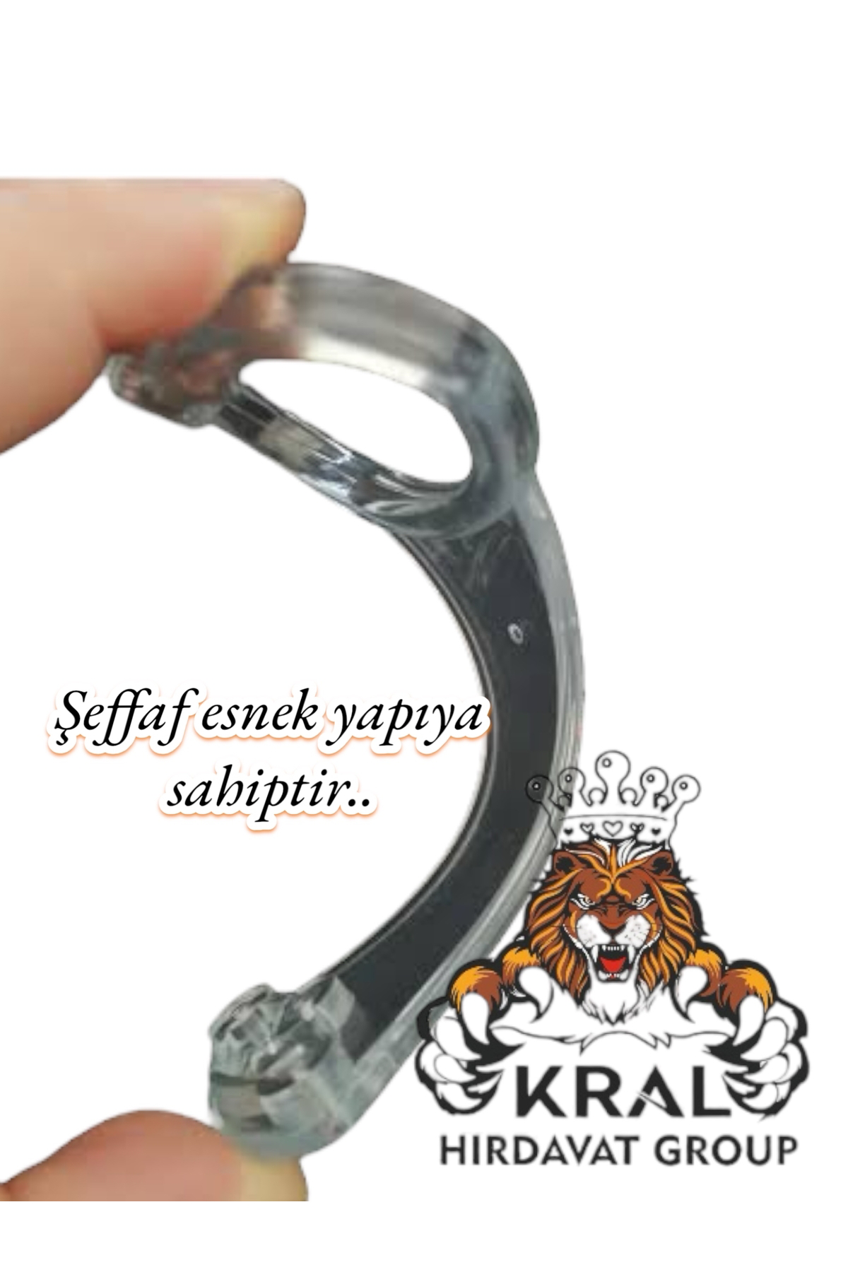 Kral Hirdavat 2 Adet, Baza Tutma Kolu, Şeffaf Baza Kulpu, Slikon Baza Kulp, (Vi