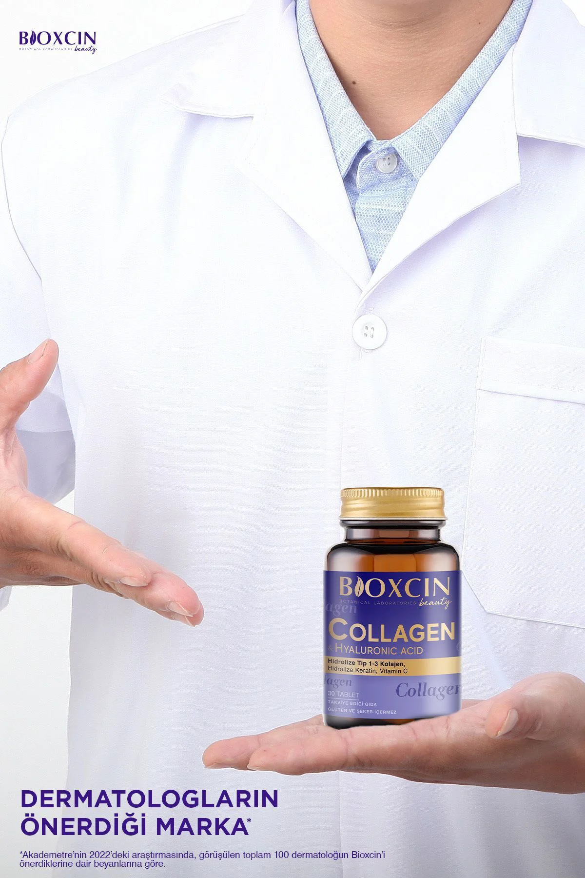 2 Adet Bioxcin Beauty Kolajen 30 Adet Tablet 1050 Mg - (Tip1 - Tip 3 Hidrolize Kolajen)