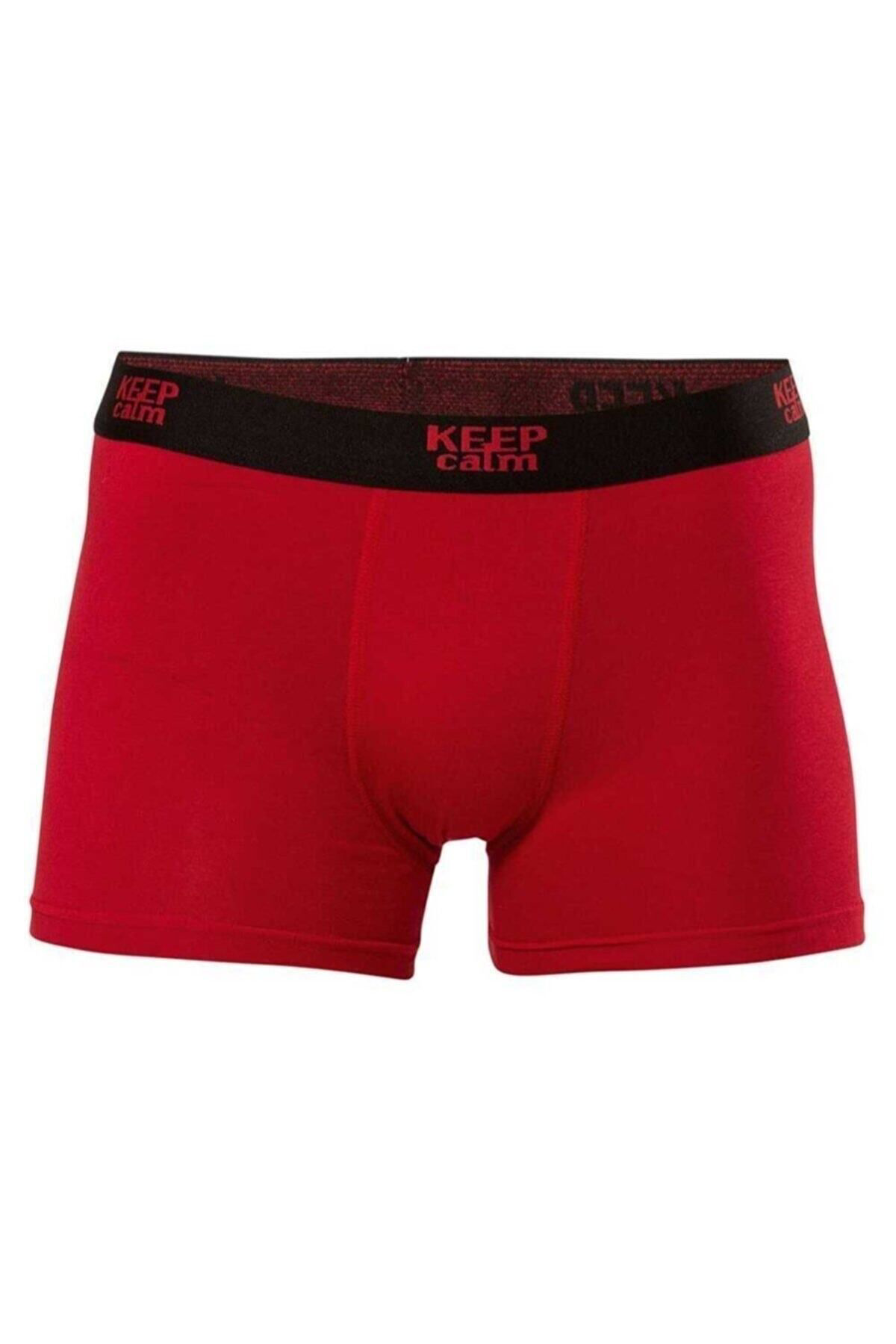 2 Adet Gri Renk Likralı Modal Boxer