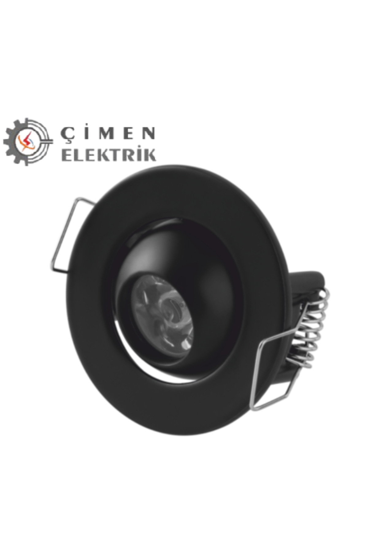2 Adet CATA CT 5268 1.5W Siyah Kasa Led Spot 3200K Gün Işığı