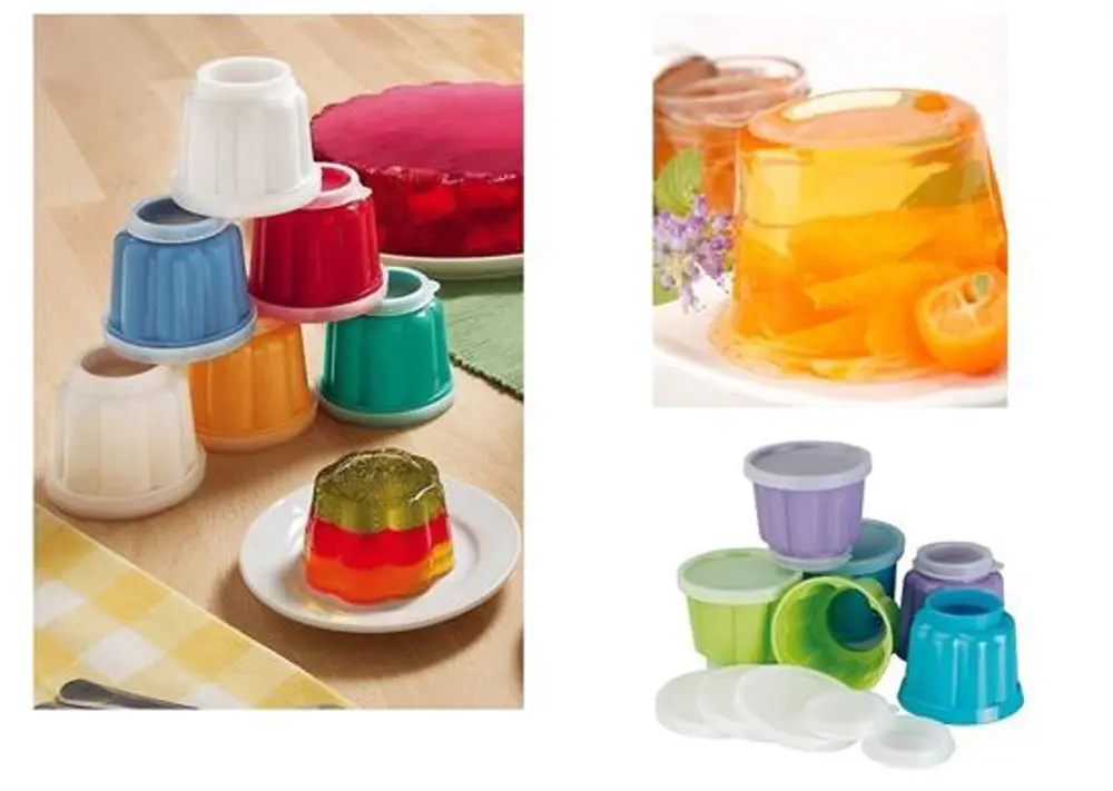2 Adet Çiçek Şekilli Plastik Jole Muhallebi Şekillendirici Kalıp 