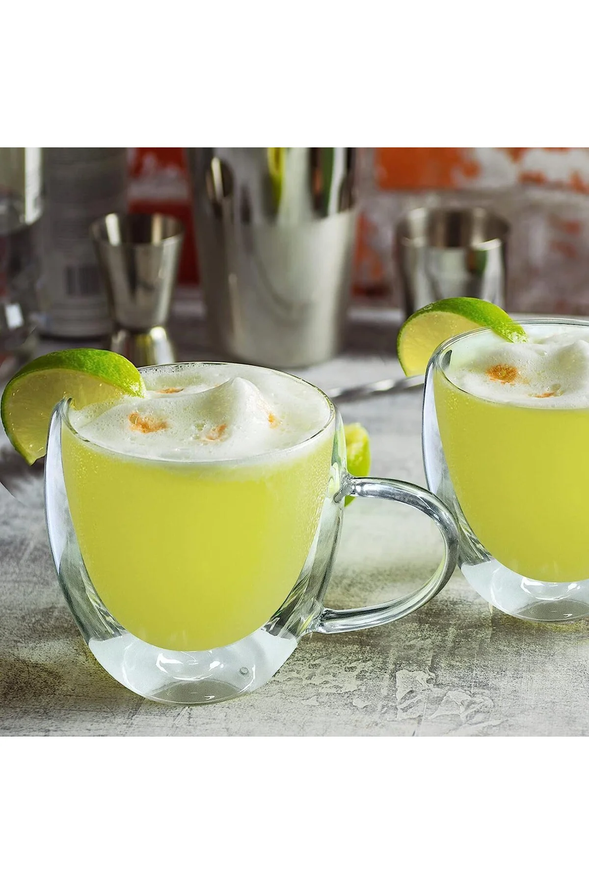 2 Adet Çift Cidarlı 250 Ml Kulplu Cam Çay Kahve Süt Kupa Borosili 2 Adet Çift Cidarlı 250 Ml Kulplu Cam Çay Kahve Süt Kupa Borosili
