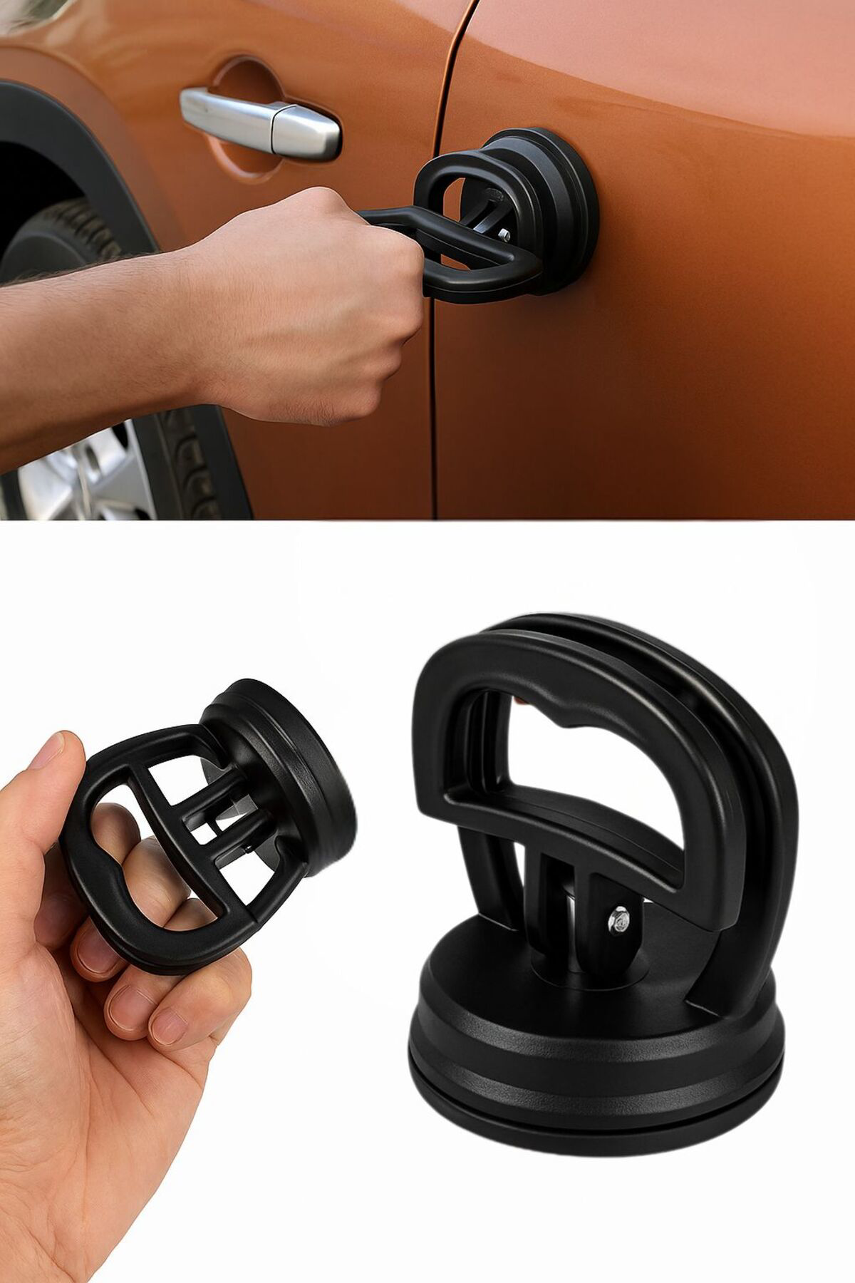 2 ADET Çift Kollu Vantuzlu Göçük Düzeltme Aparatı – Araç Kaporta 