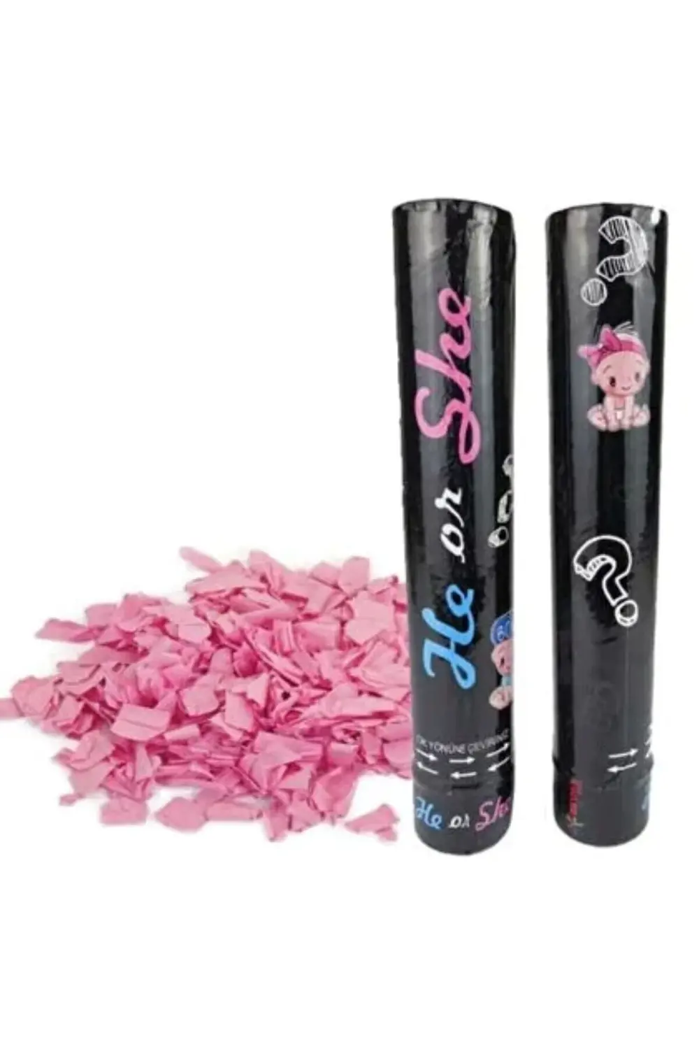 2 Adet Cinsiyet Belirleme Konfeti Pembe Mavi Kızmı Erkekmi Cinsiy